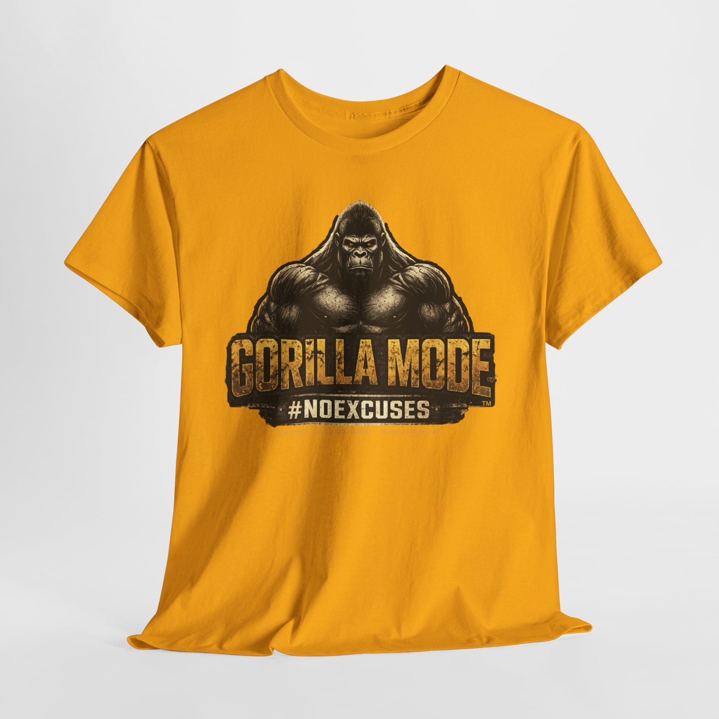 Gorilla Mode #NOEXCUSES Unisex Tee