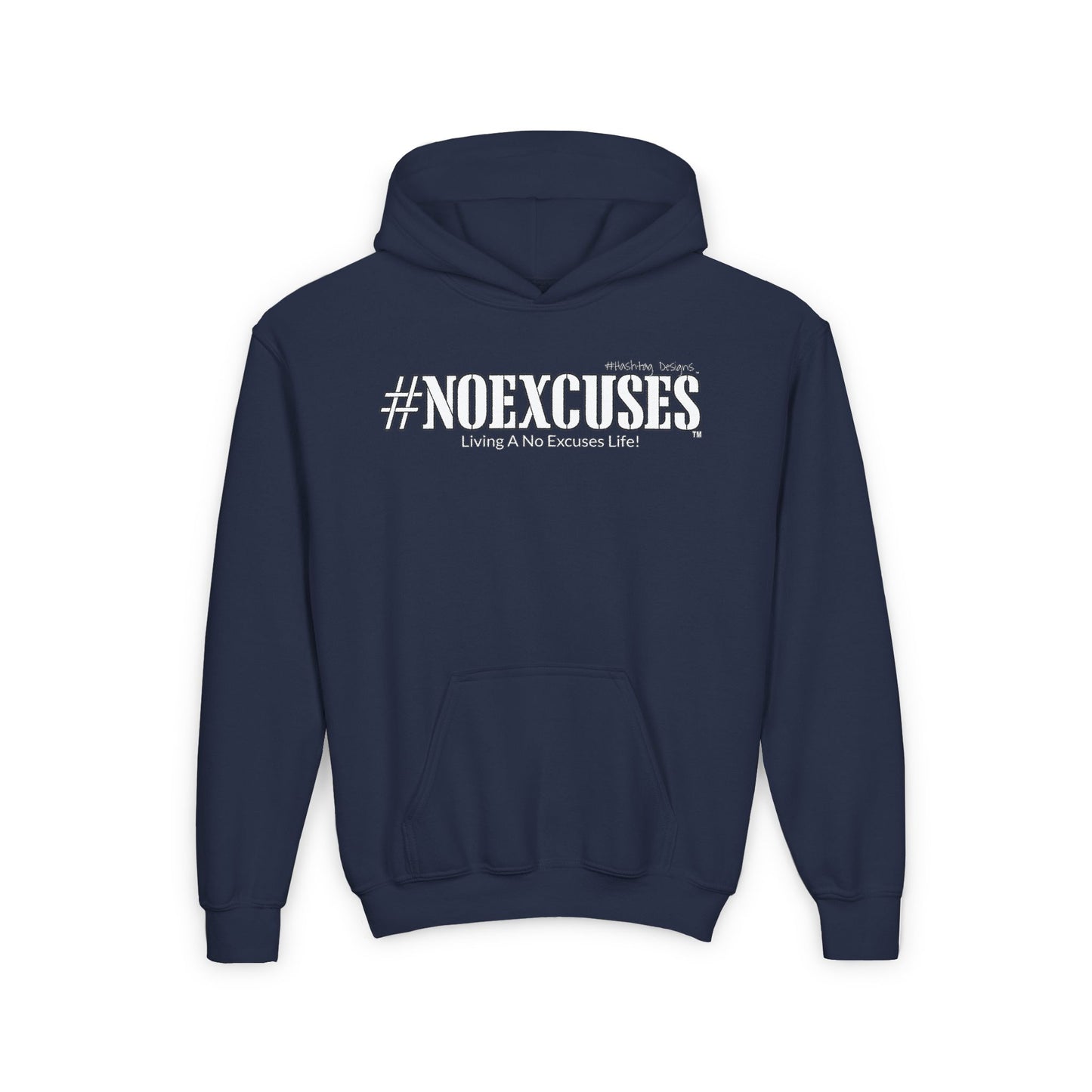 #NOEXCUSES Gildan Youth Heavy Blend Hoodie