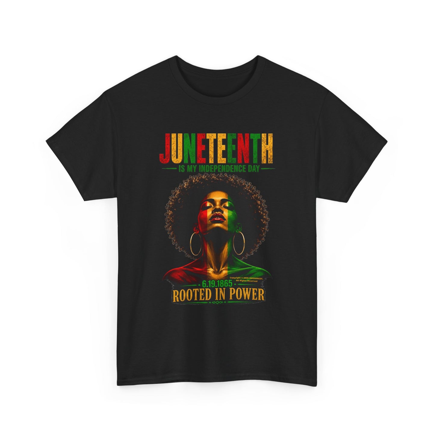 Juneteenth 'Rooted in Power' — Black History Celebration Tee Updated