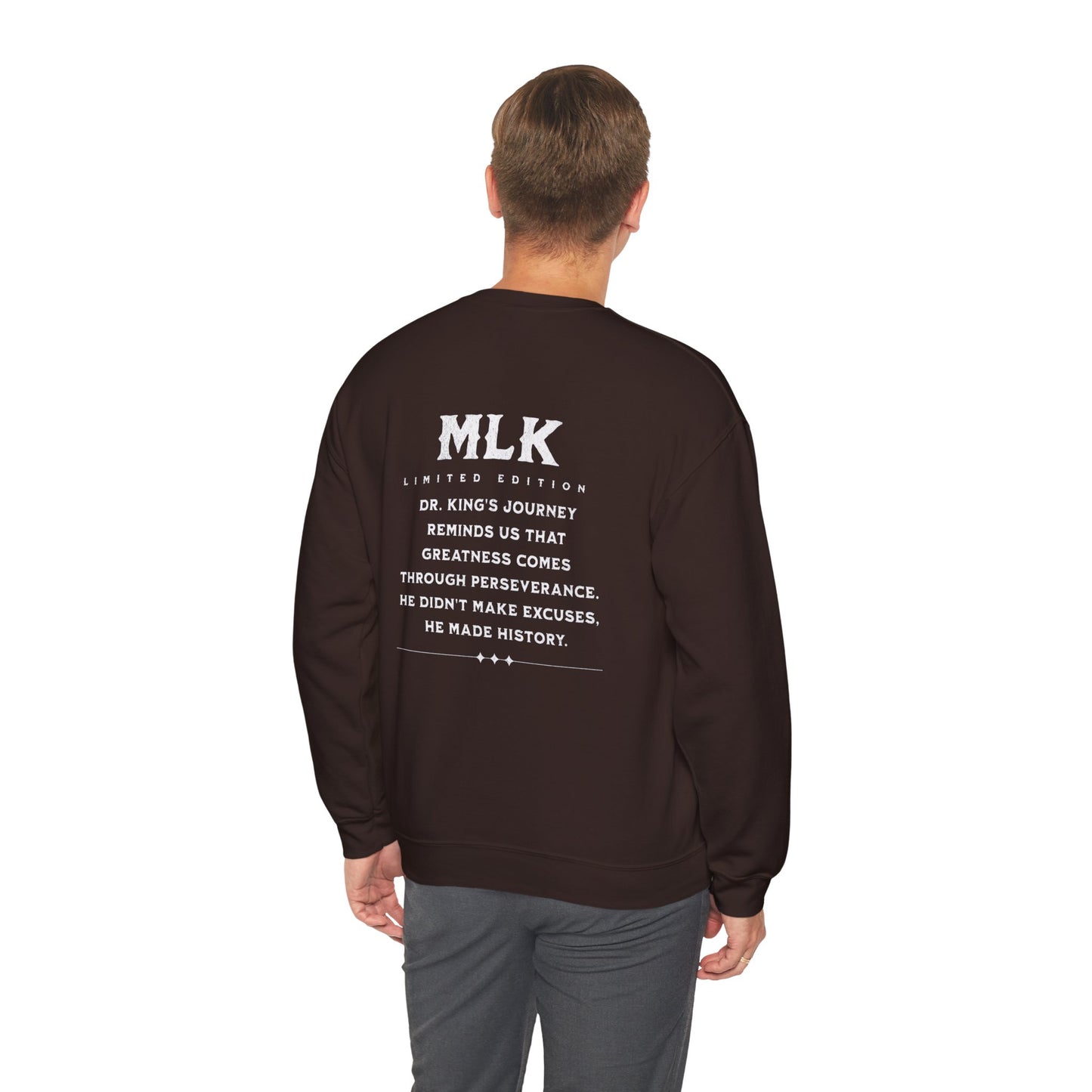 #MLK (Side) Unisex Heavy Blend™ Crewneck Sweatshirt