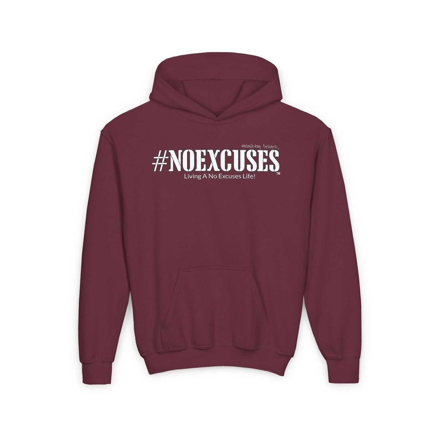 #NOEXCUSES Gildan Youth Heavy Blend Hoodie