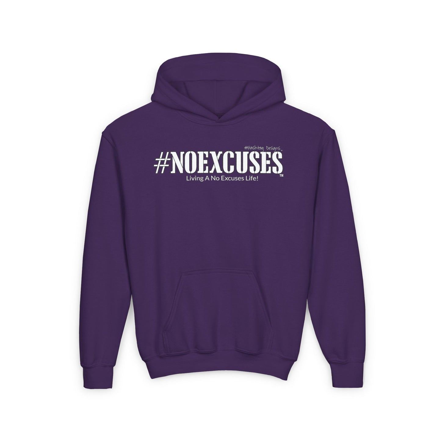 #NOEXCUSES Gildan Youth Heavy Blend Hoodie
