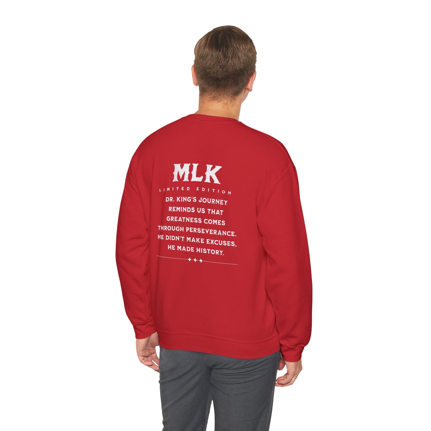 #MLK (Side) Unisex Heavy Blend™ Crewneck Sweatshirt