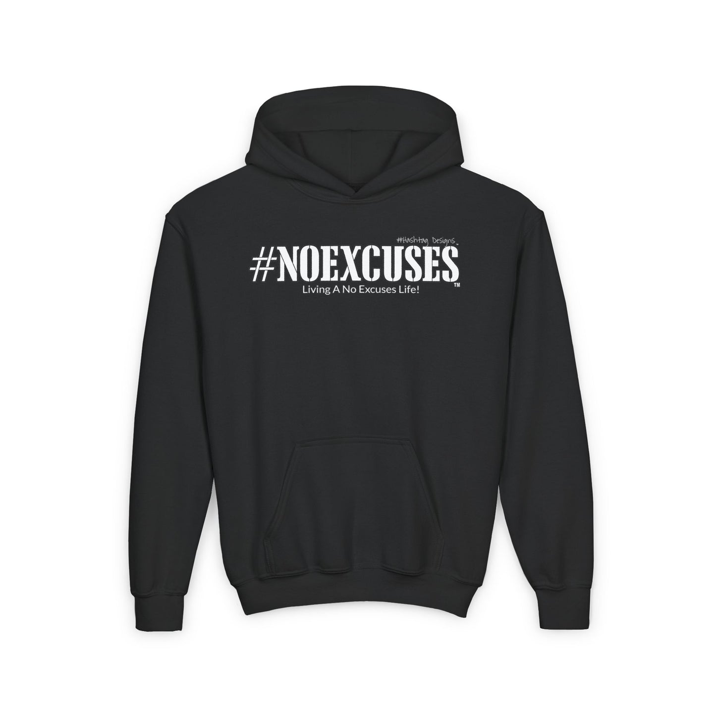 #NOEXCUSES Gildan Youth Heavy Blend Hoodie
