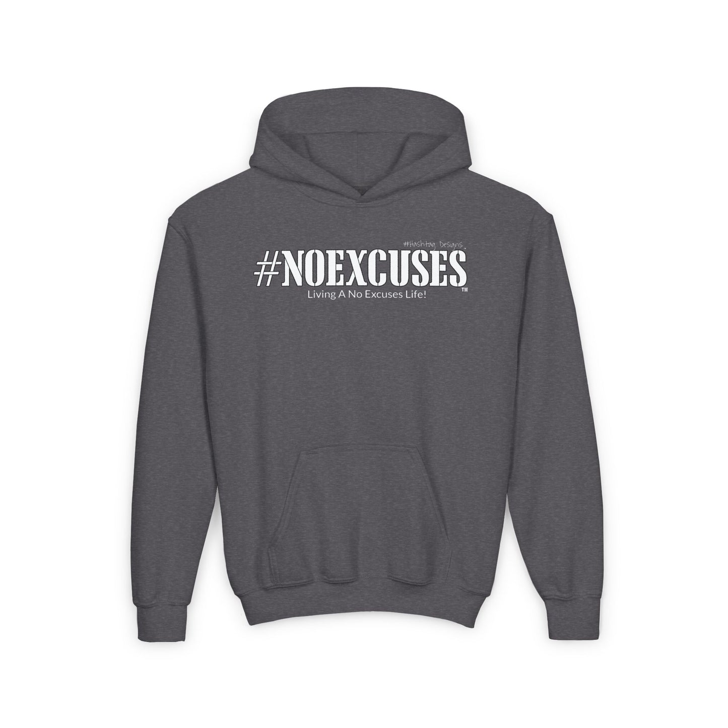#NOEXCUSES Gildan Youth Heavy Blend Hoodie