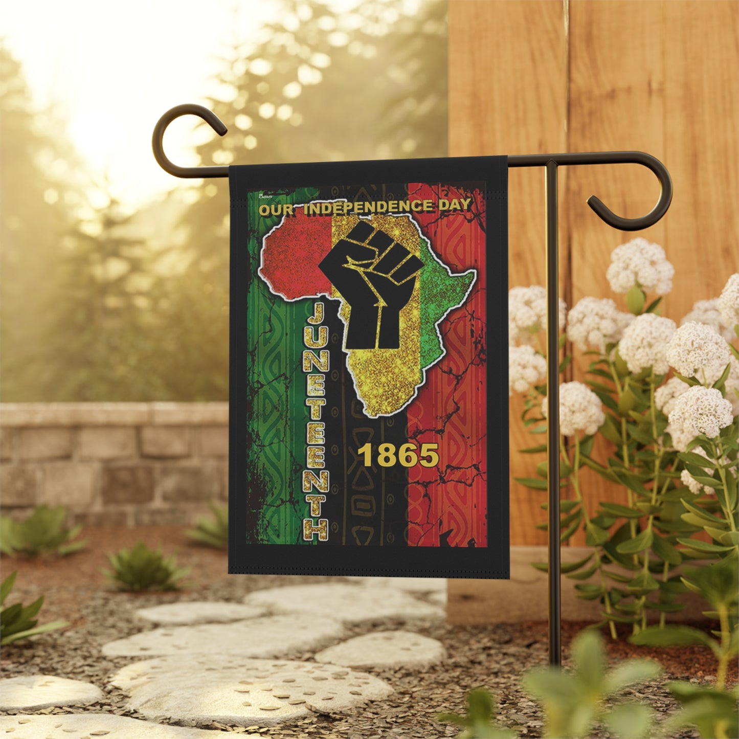 Juneteenth Garden & House Banner