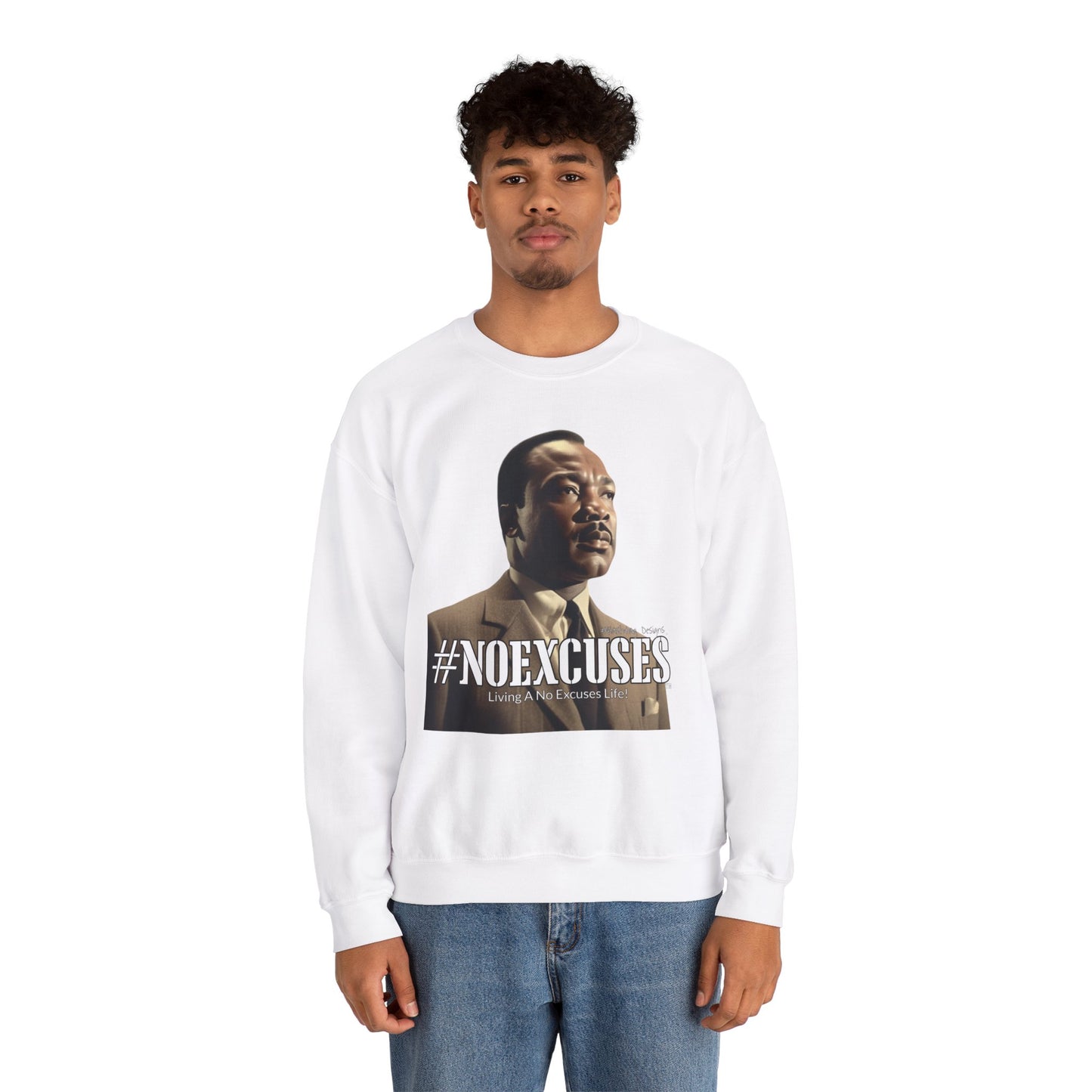 #MLK (Side) Unisex Heavy Blend™ Crewneck Sweatshirt