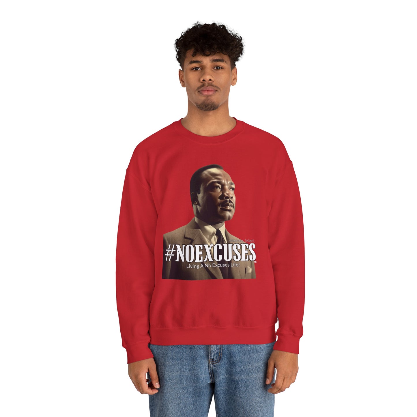 #MLK (Side) Unisex Heavy Blend™ Crewneck Sweatshirt