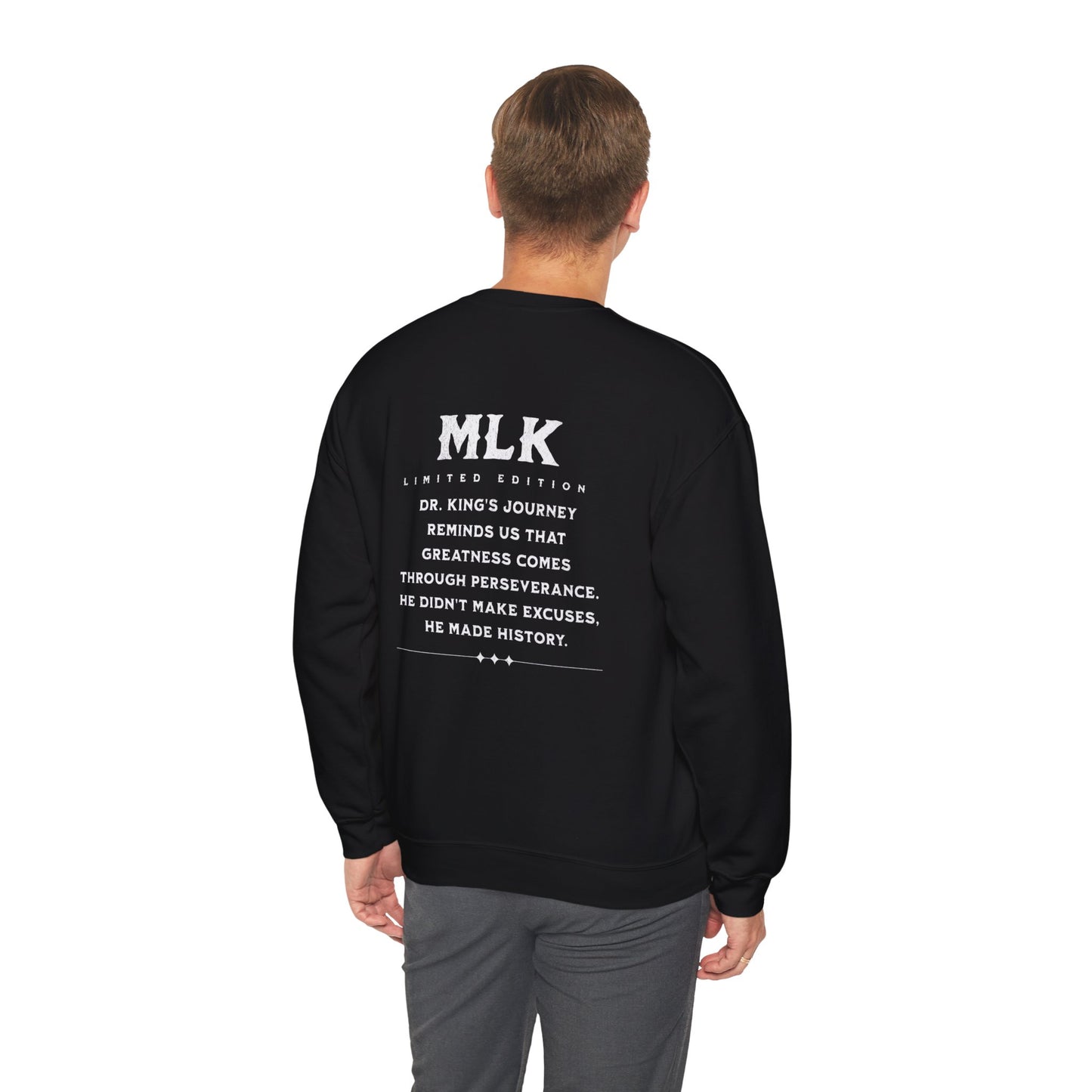 #MLK (Side) Unisex Heavy Blend™ Crewneck Sweatshirt
