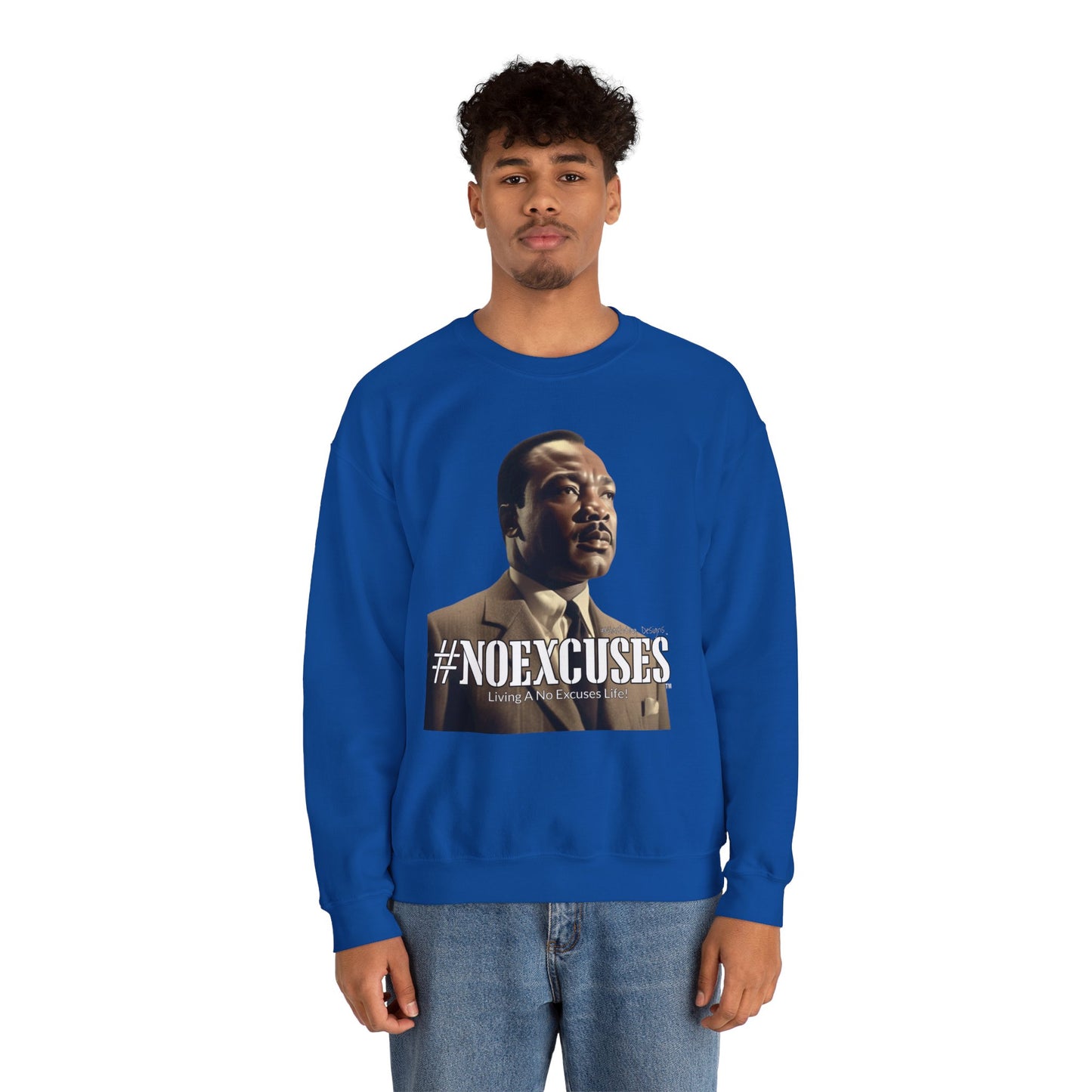 #MLK (Side) Unisex Heavy Blend™ Crewneck Sweatshirt