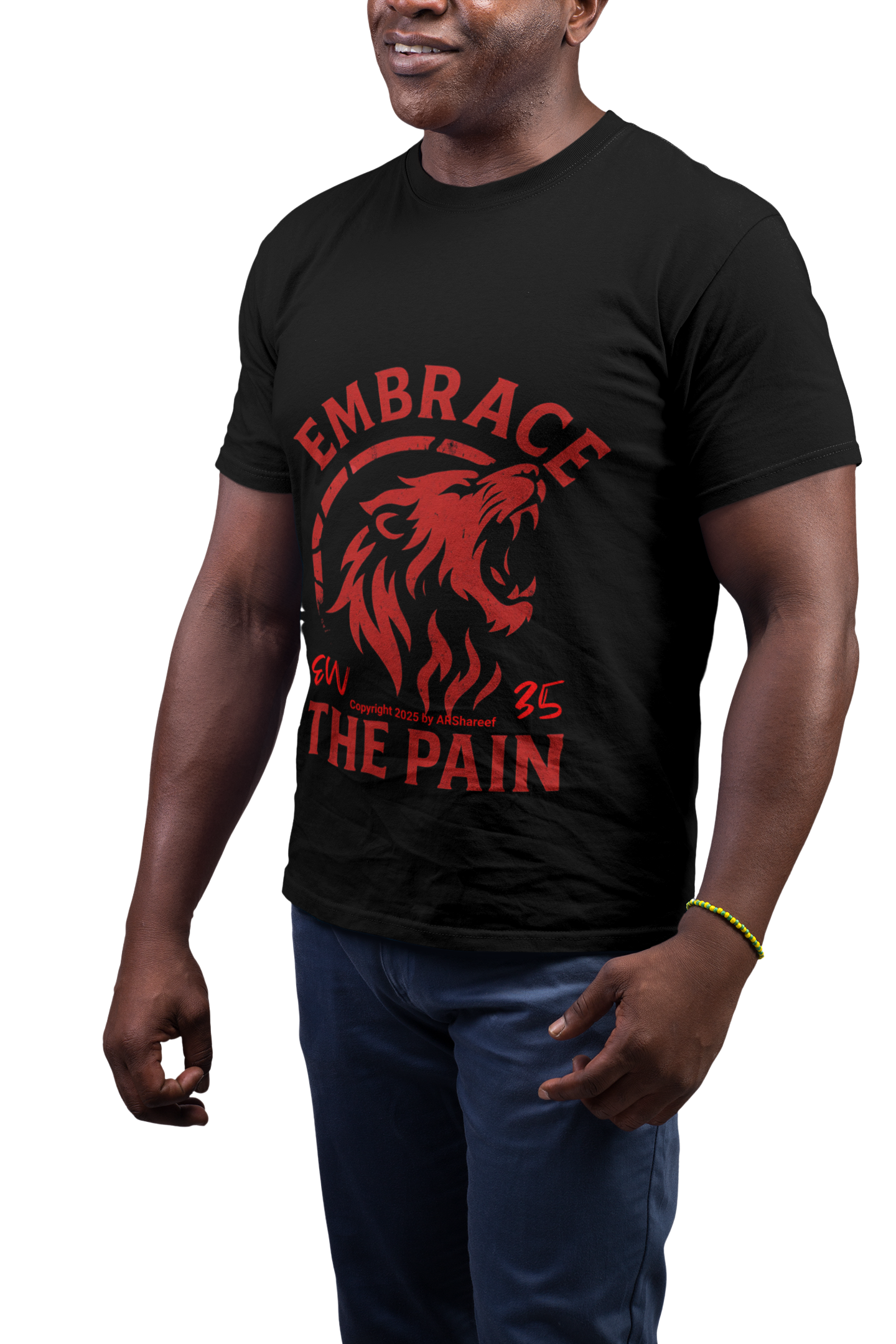 Embrace the Pain Unisex Bold Motivational Graphic Tee