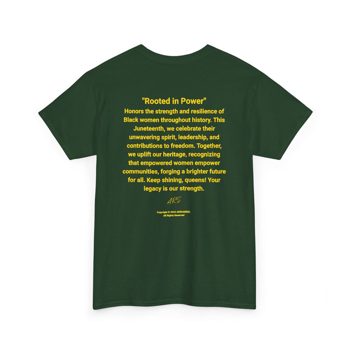 Black Excellence Sista "Rooted in Power" Afrocentric Empowerment Tee