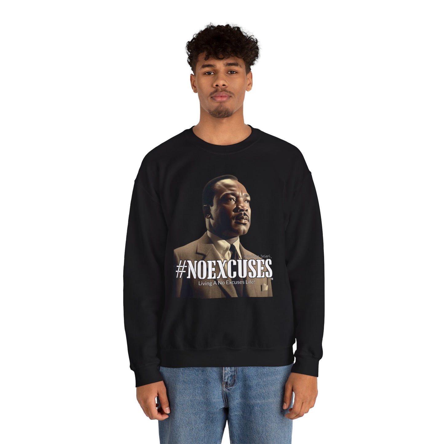#MLK (Side) Unisex Heavy Blend™ Crewneck Sweatshirt