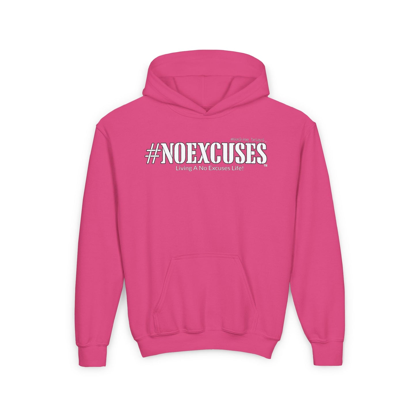 #NOEXCUSES Gildan Youth Heavy Blend Hoodie