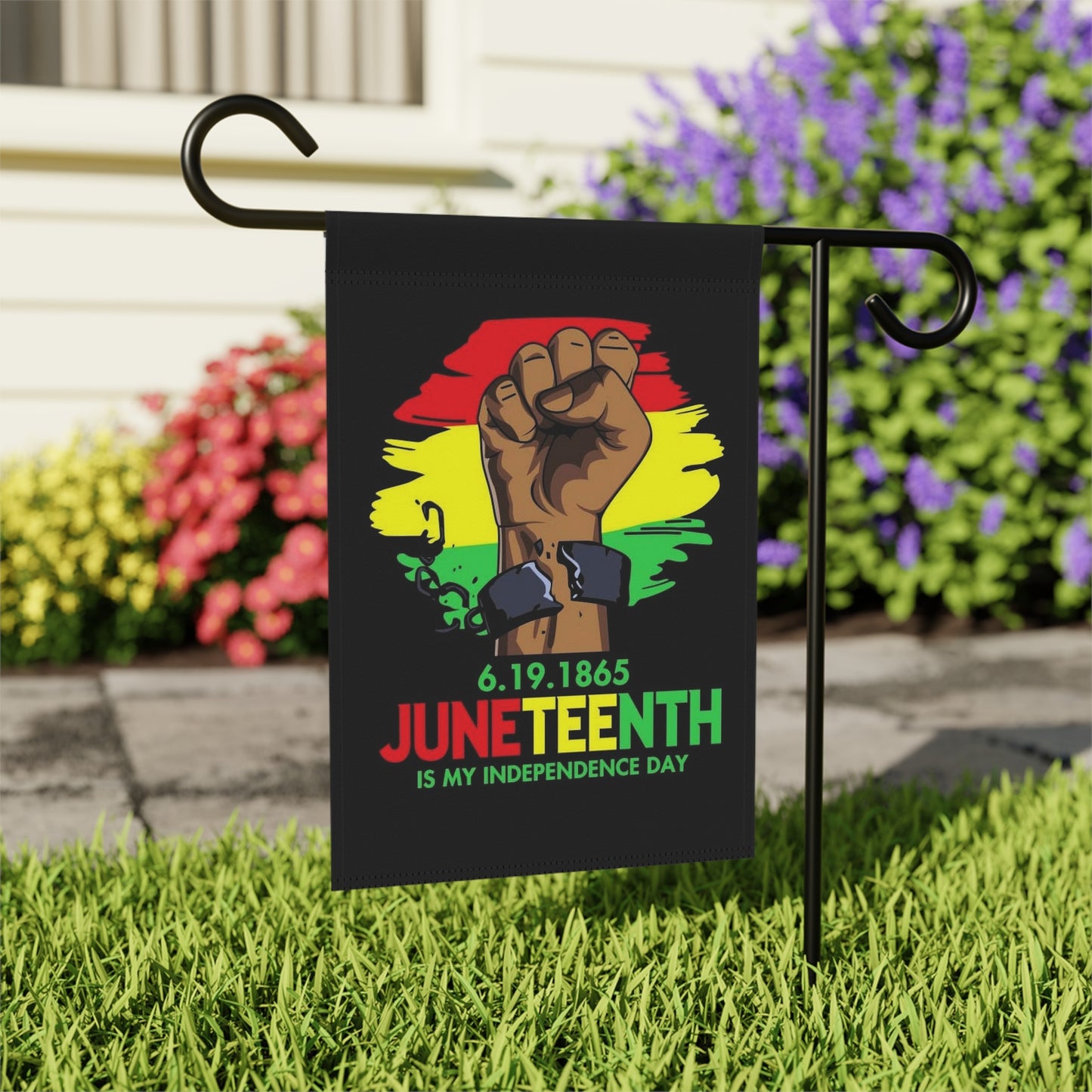Juneteenth Garden & House Banner