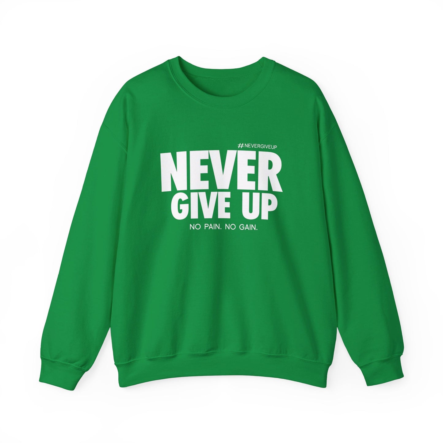 Never Give Up - Unisex Heavy Blend™ Crewneck Sweatshirt