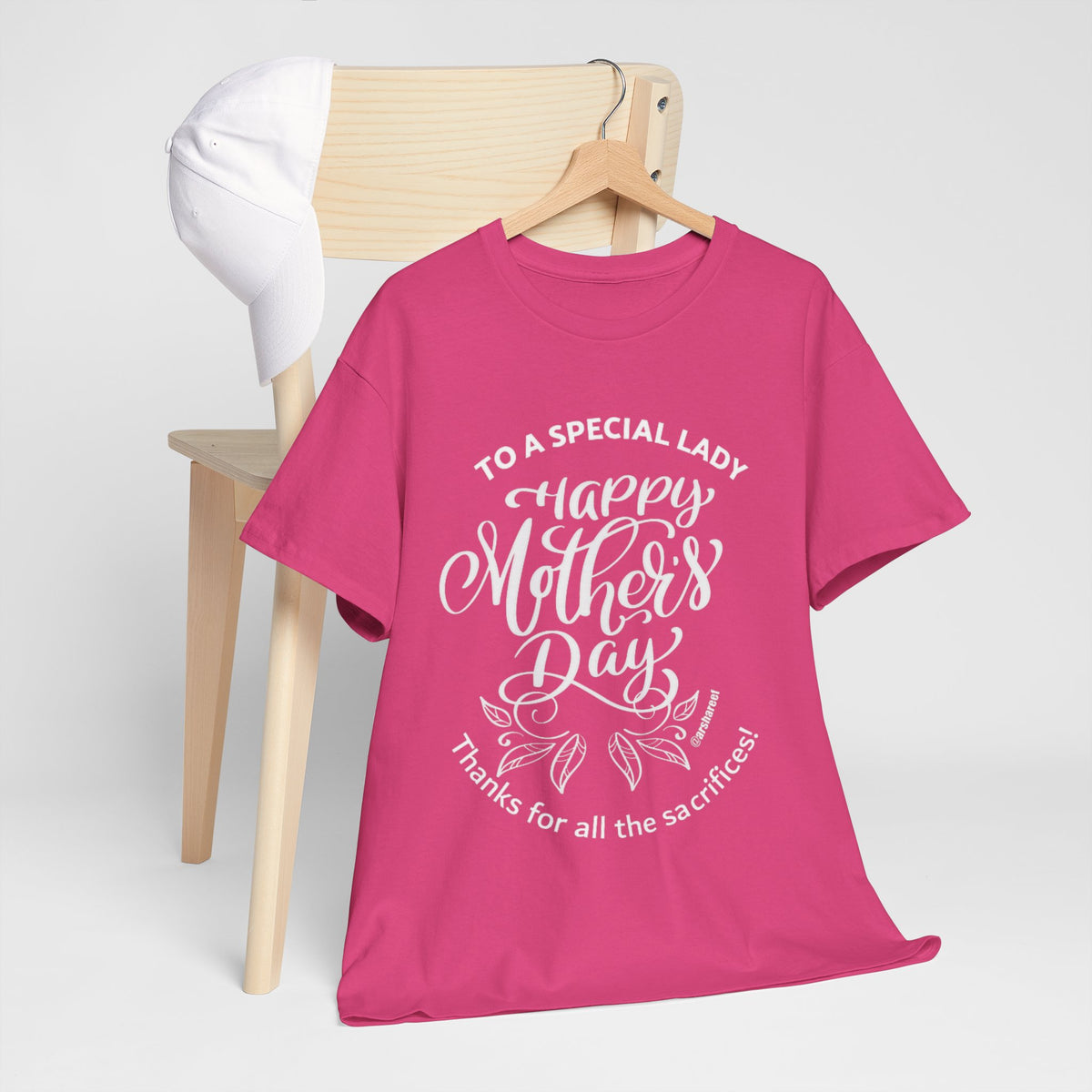Mother's Day T-Shirt — "To a Special Lady: Happy Mother's Day" Floral Tee