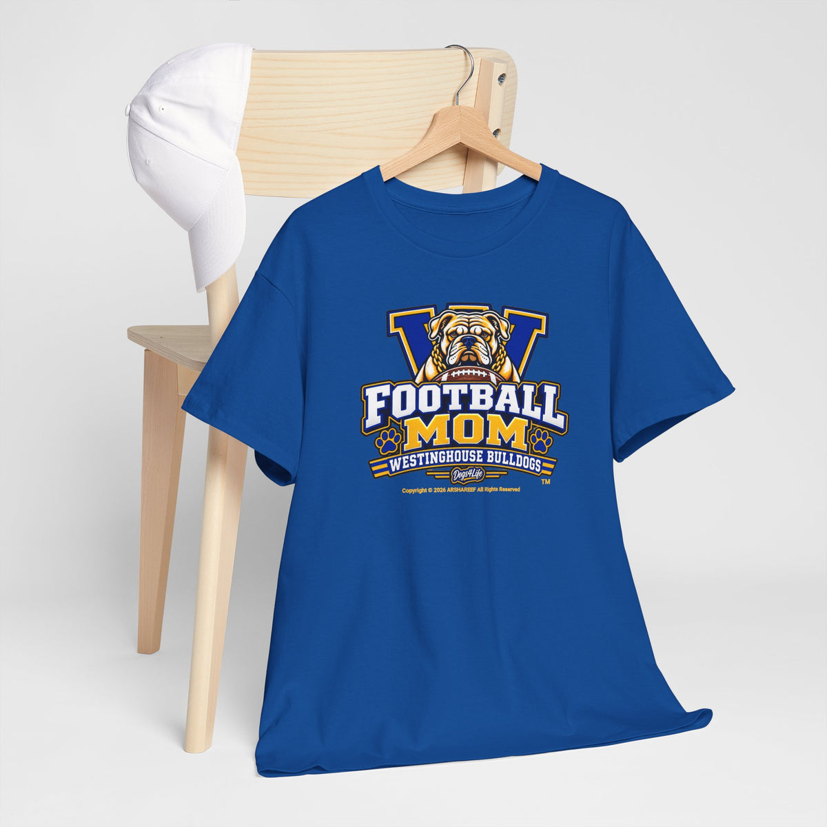 Westinghouse Bulldogs Football Mom T‑Shirt