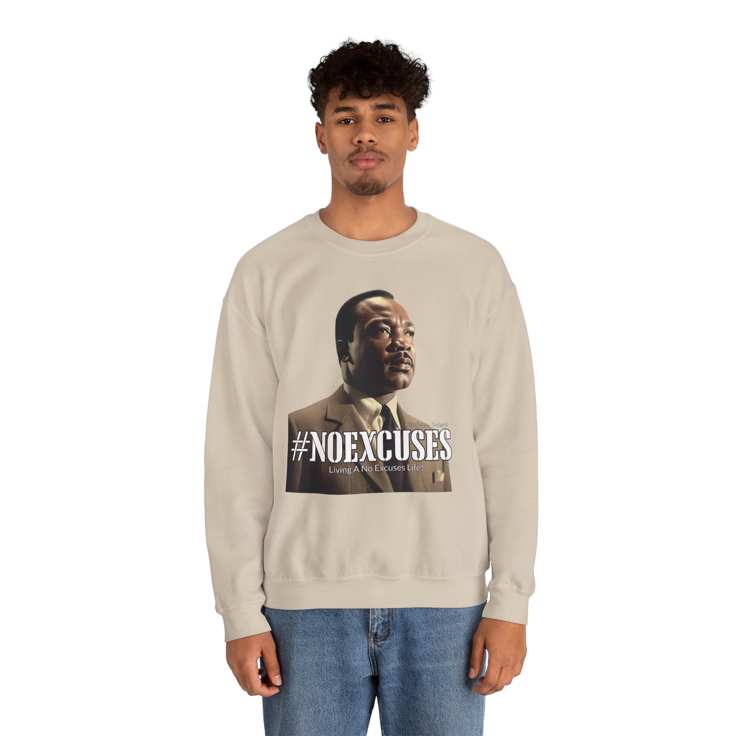 #MLK (Side) Unisex Heavy Blend™ Crewneck Sweatshirt