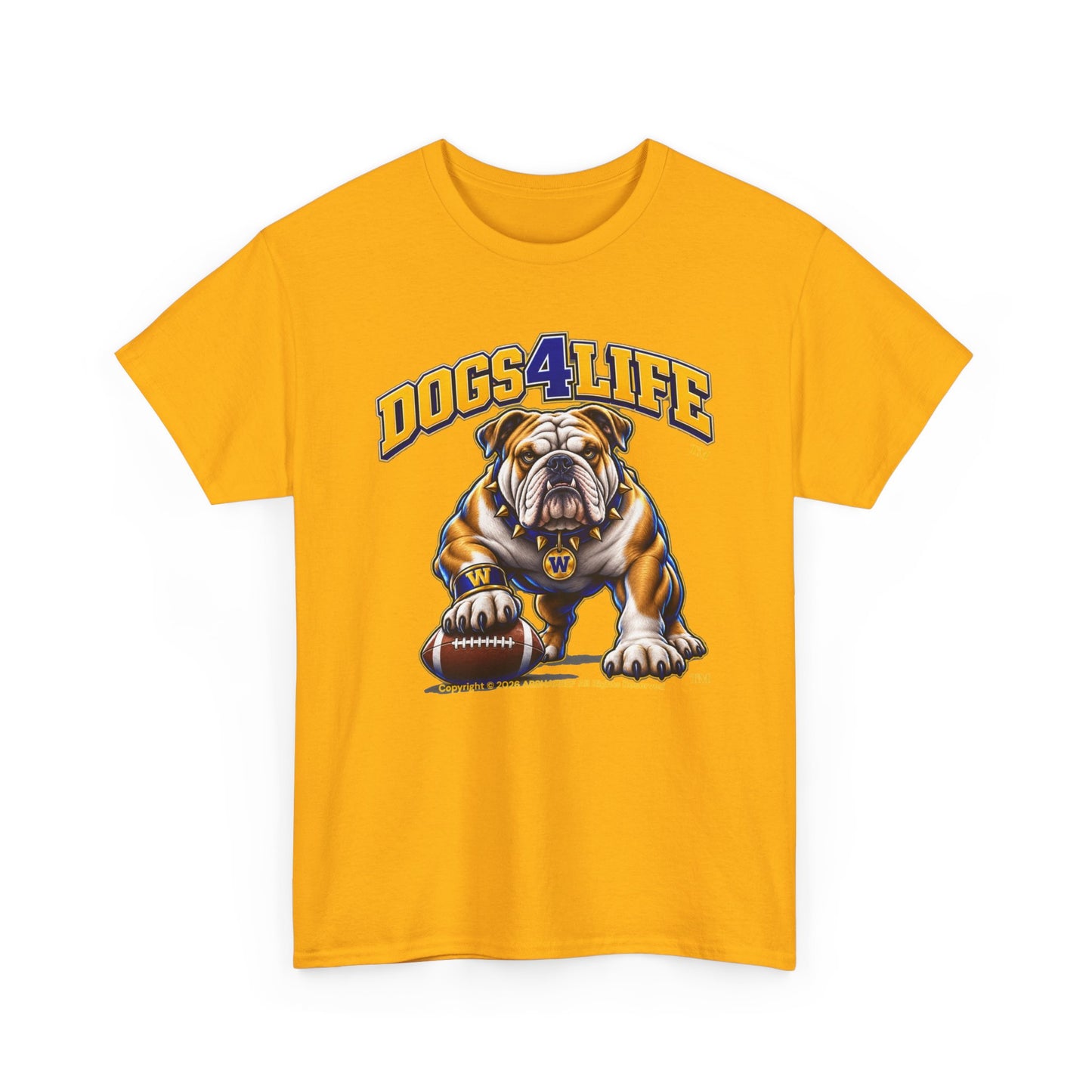 Bulldogs "Dogs4Life" Football T-Shirt