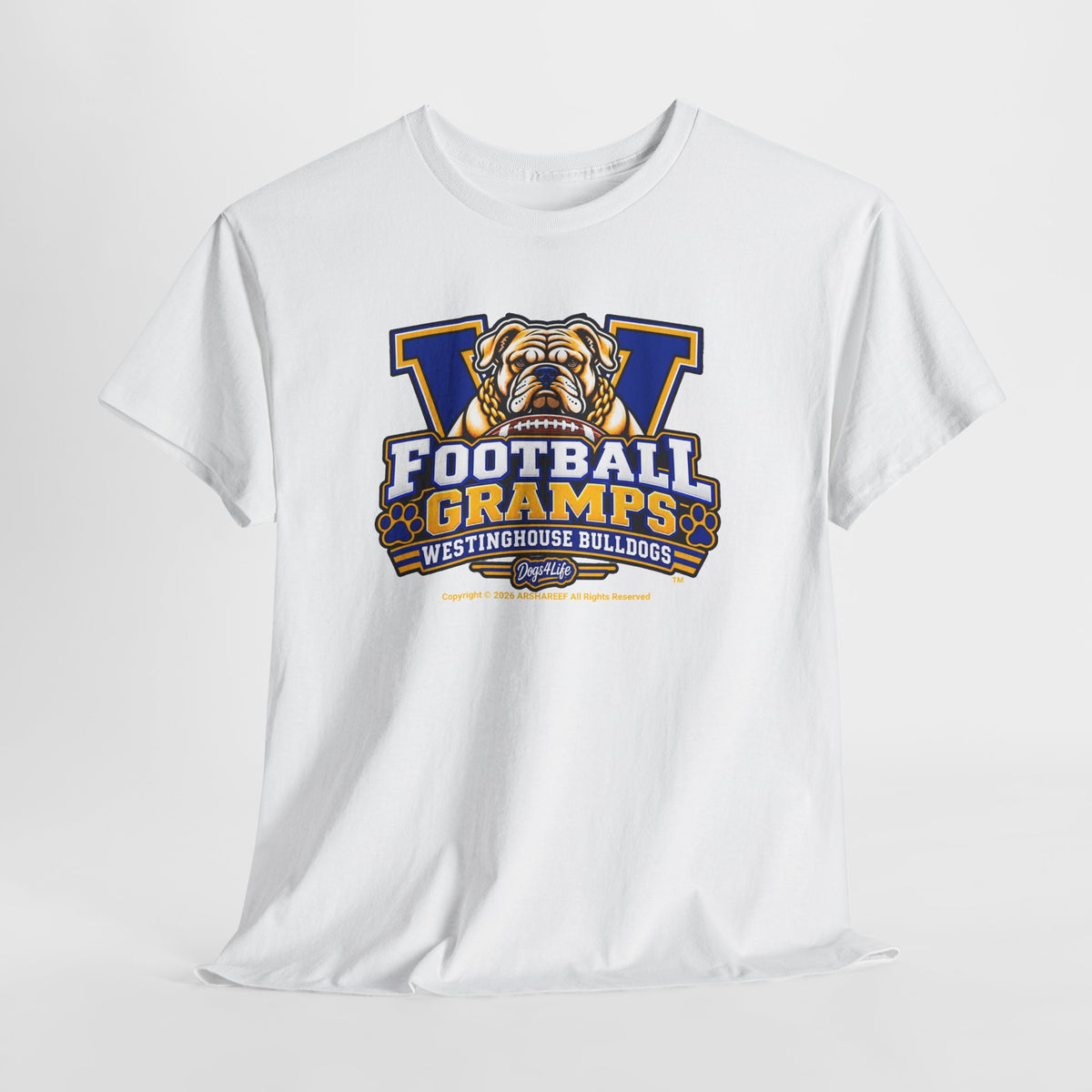 Westinghouse Bulldogs Football Gramps T-Shirt