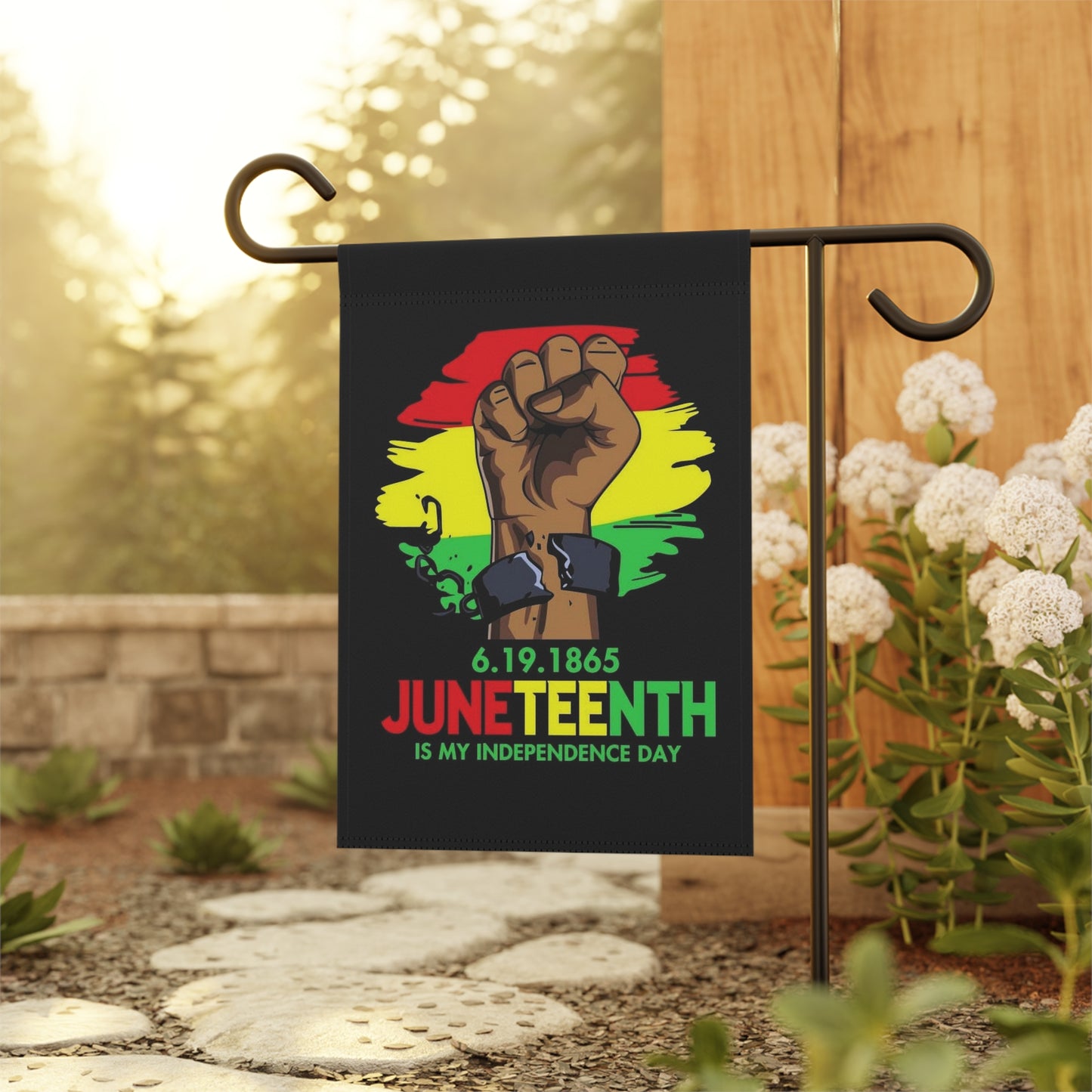 Juneteenth Garden & House Banner