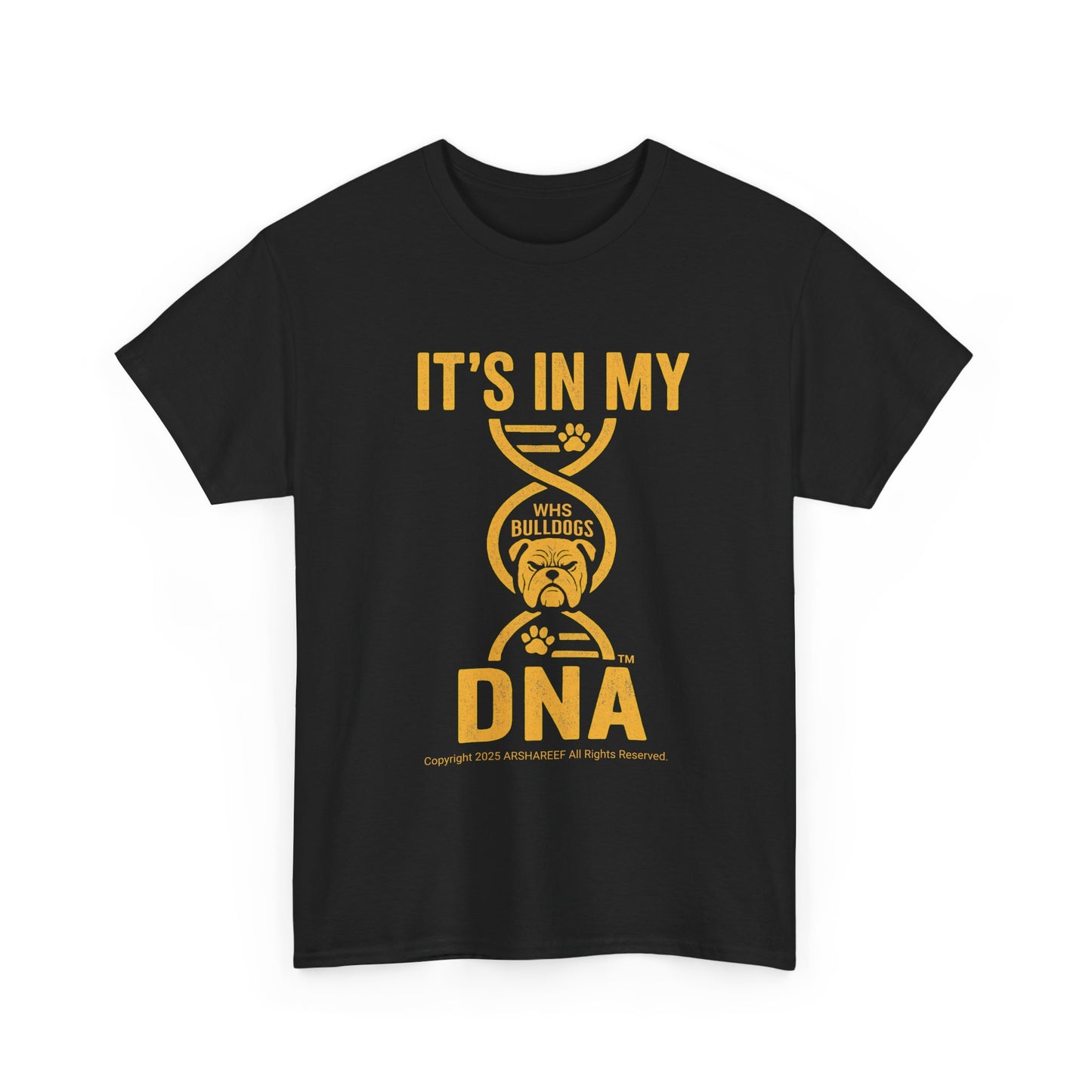 My DNA, Westinghouse Bulldogs face - Unisex Heavy Cotton Tee (up to 5XL)