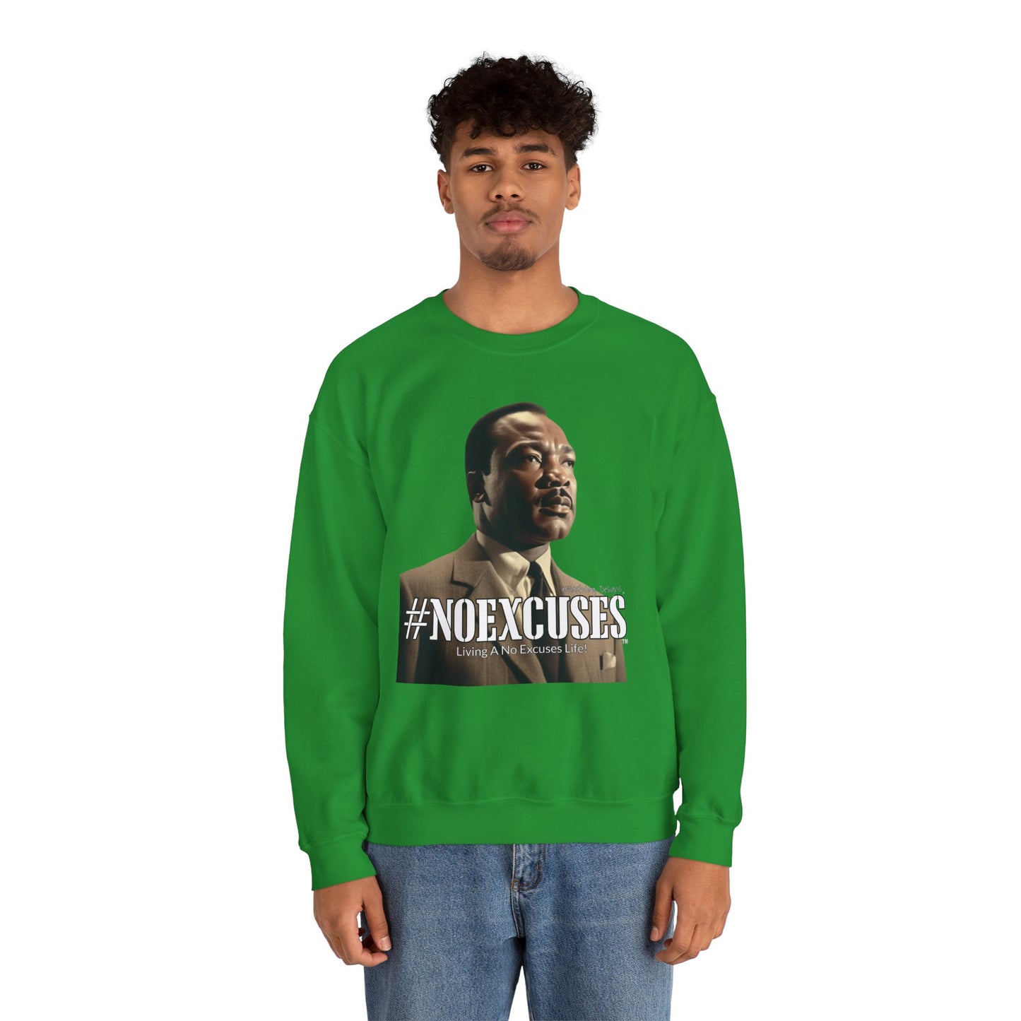 #MLK (Side) Unisex Heavy Blend™ Crewneck Sweatshirt