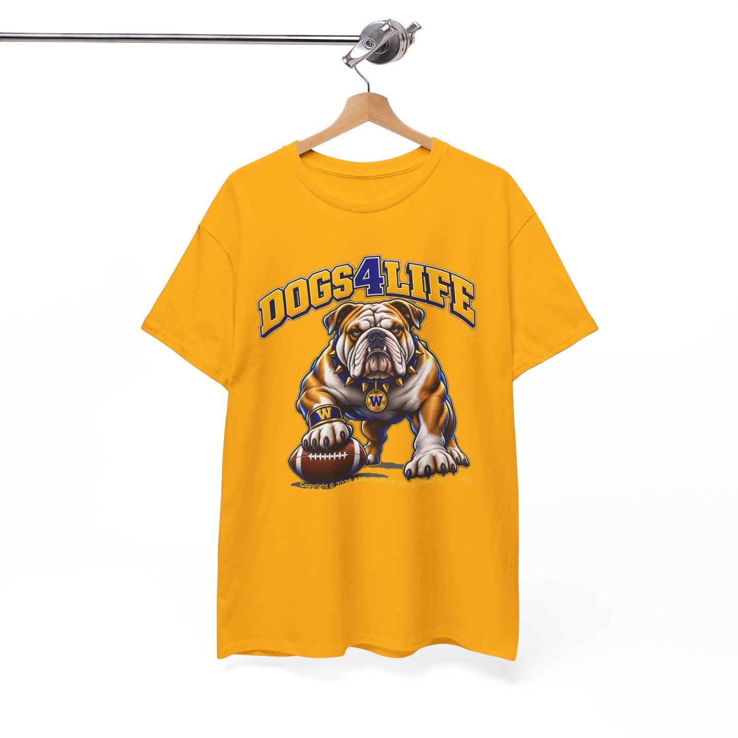 Bulldogs "Dogs4Life" Football T-Shirt