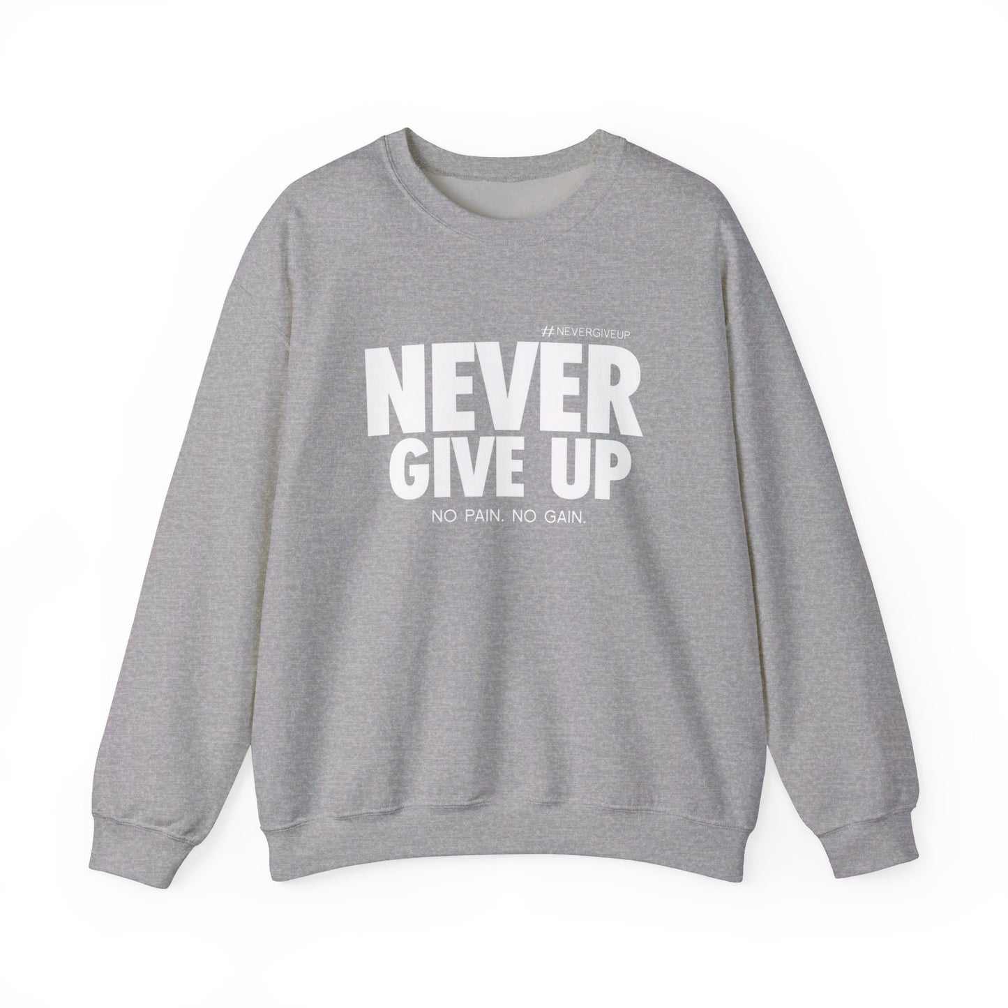 Never Give Up - Unisex Heavy Blend™ Crewneck Sweatshirt