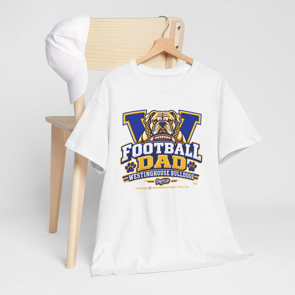 Westinghouse Bulldogs Football Dad T-Shirt