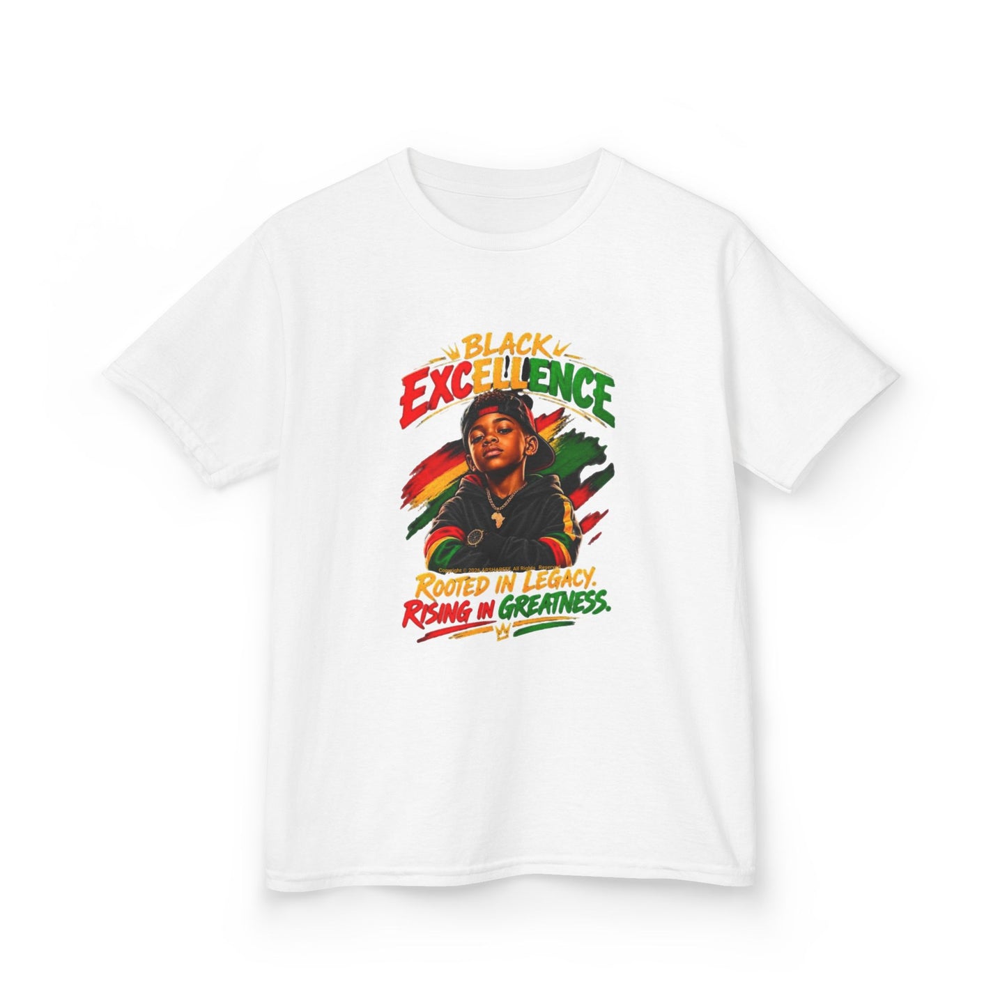 Black Excellence Boys: "Rooted in Legacy, Rising in Greatness" Kids Tee