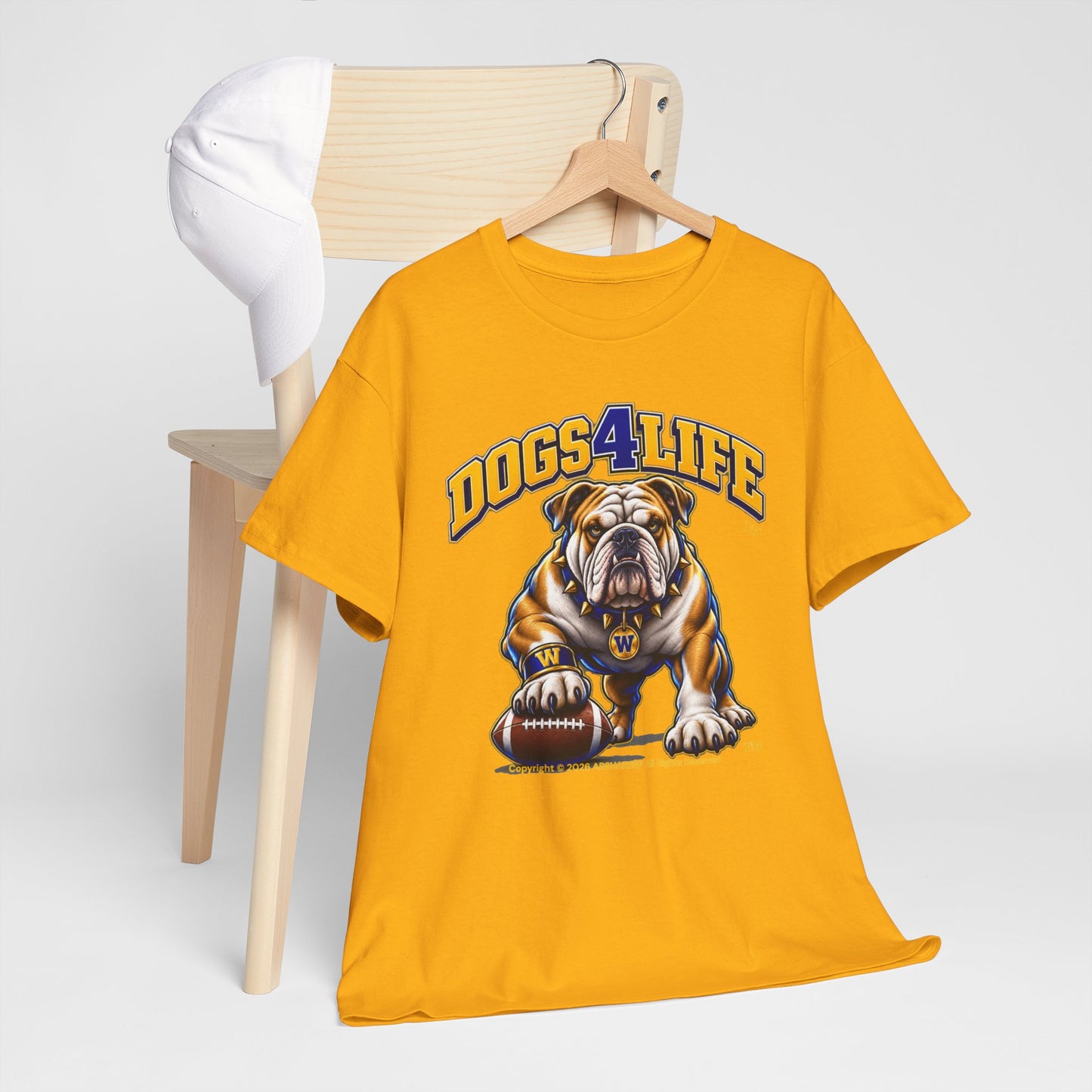 Bulldogs "Dogs4Life" Football T-Shirt