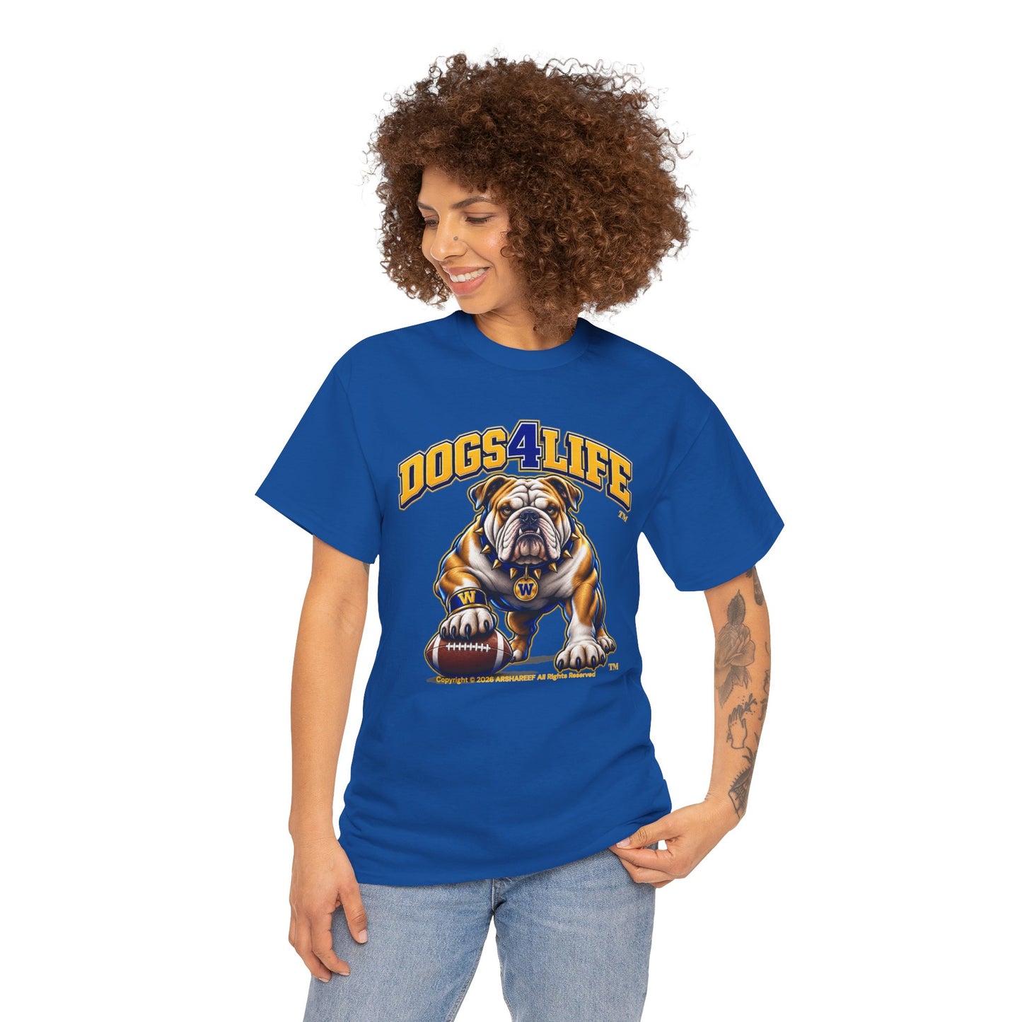 Bulldogs "Dogs4Life" Football T-Shirt