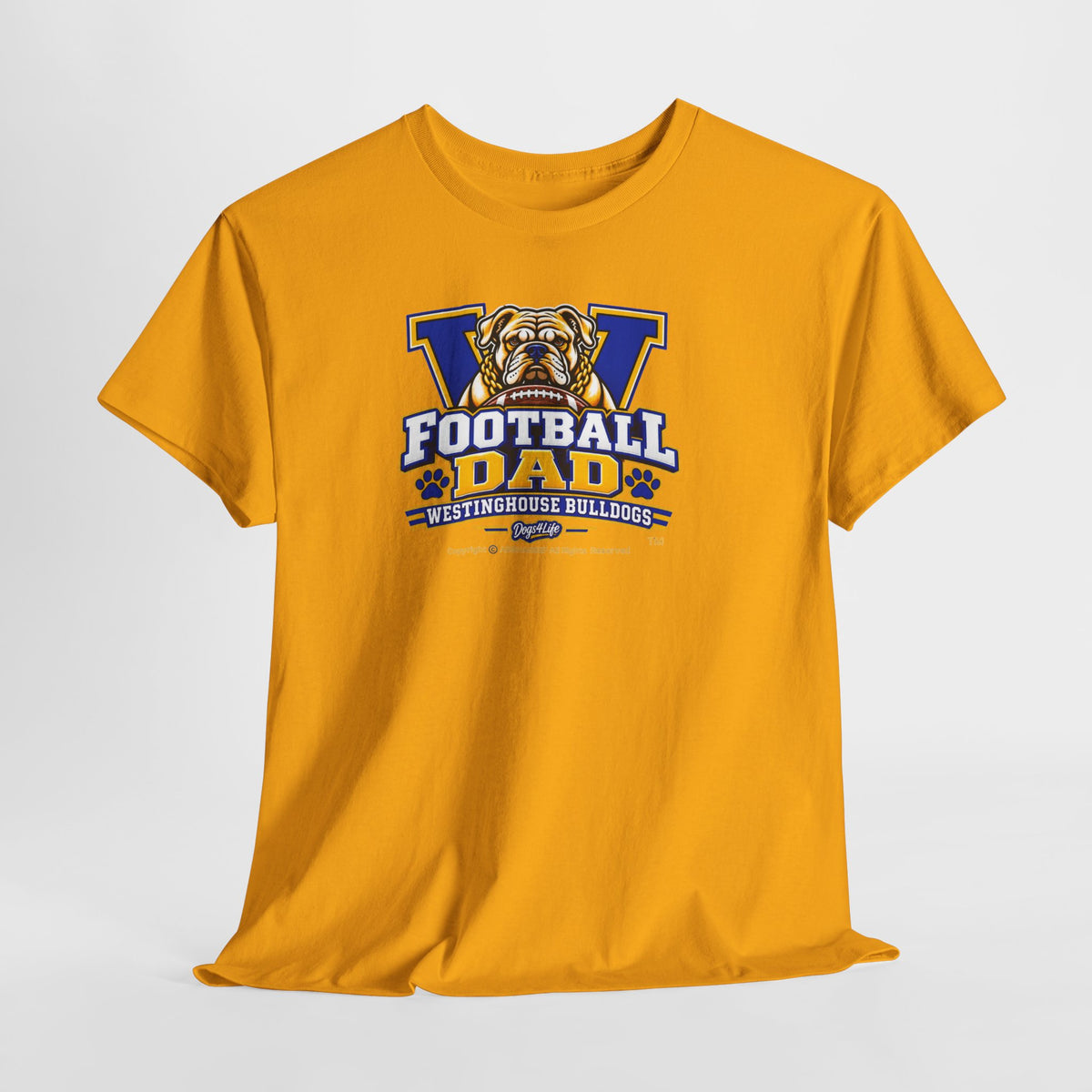 Westinghouse Bulldogs Football Dad T-Shirt