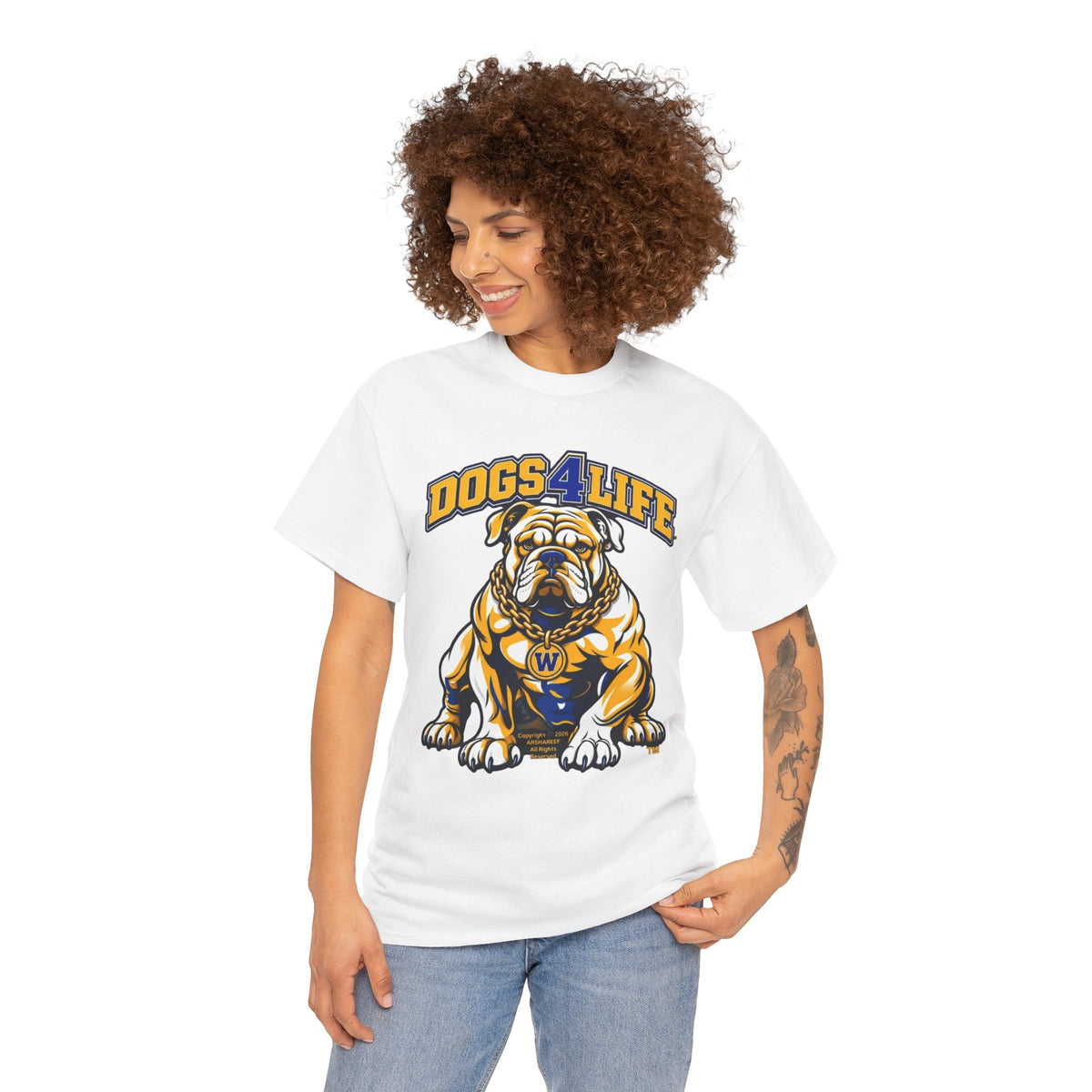 Dogs 4 Life W Bulldog T-Shirt