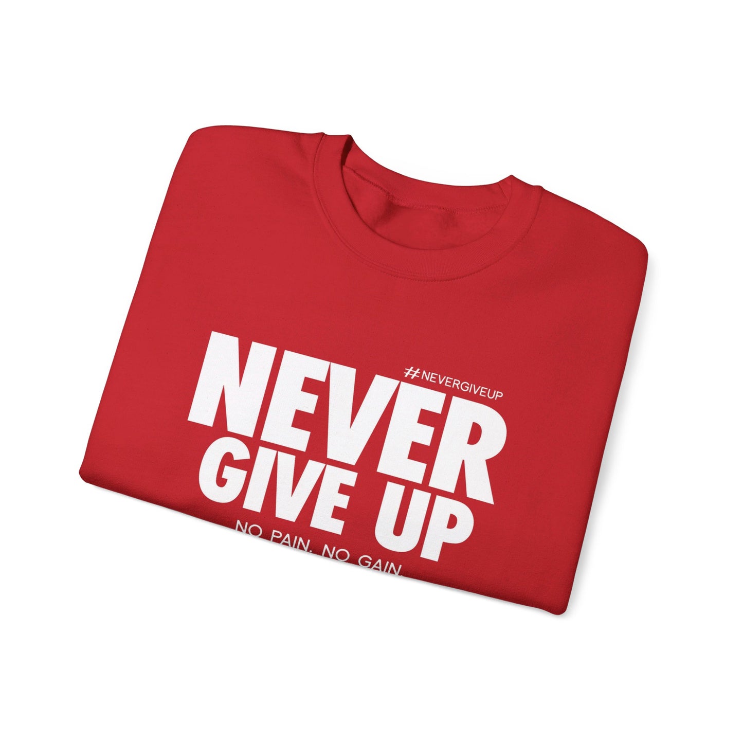 Never Give Up - Unisex Heavy Blend™ Crewneck Sweatshirt