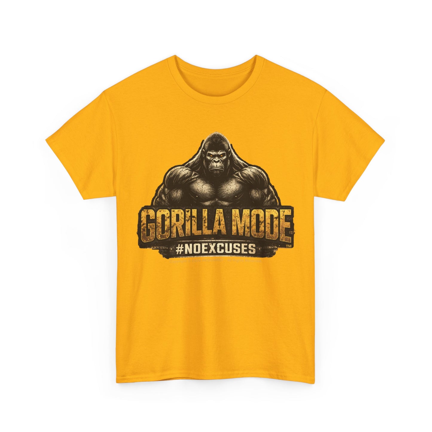 Gorilla Mode #NOEXCUSES Unisex Tee