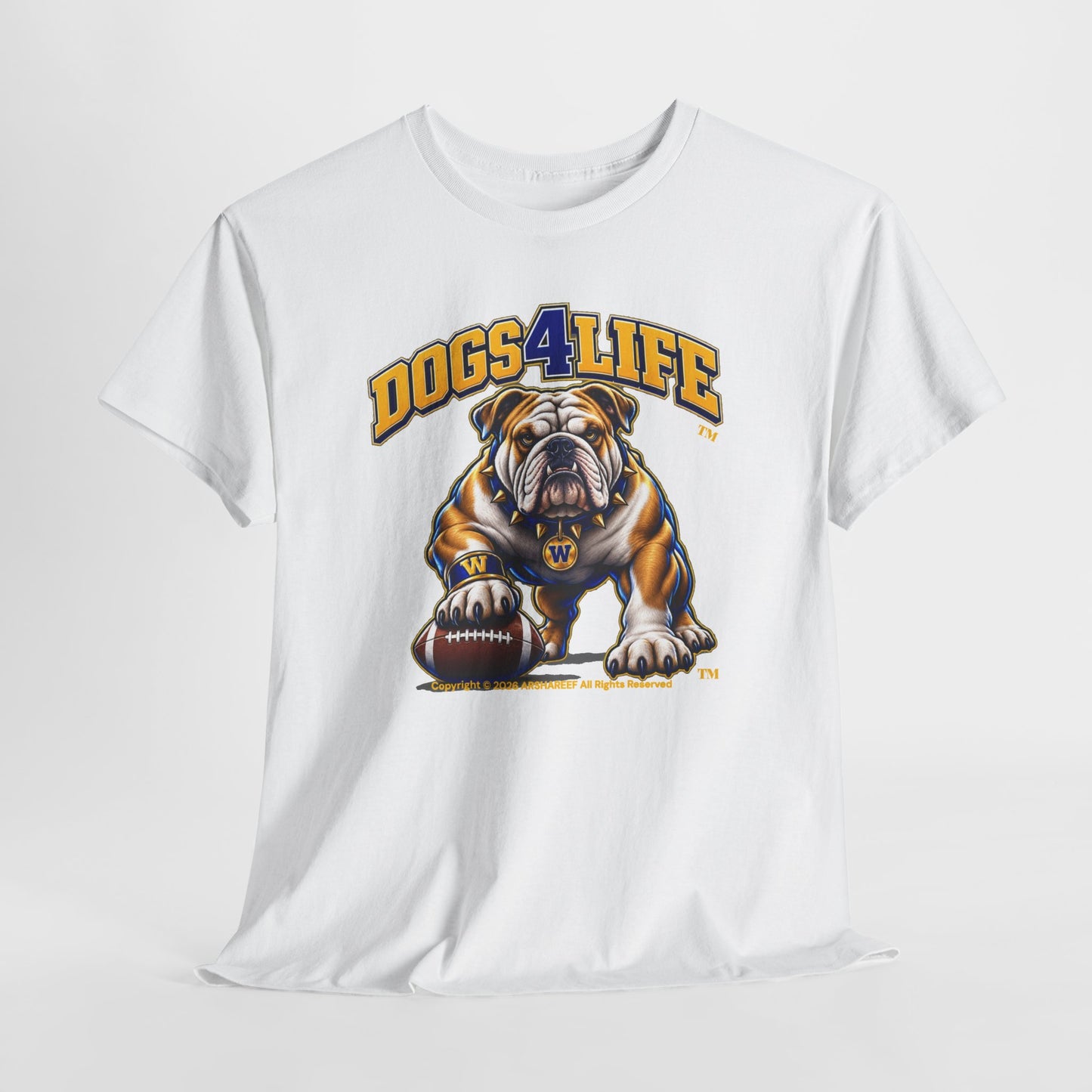 Bulldogs "Dogs4Life" Football T-Shirt