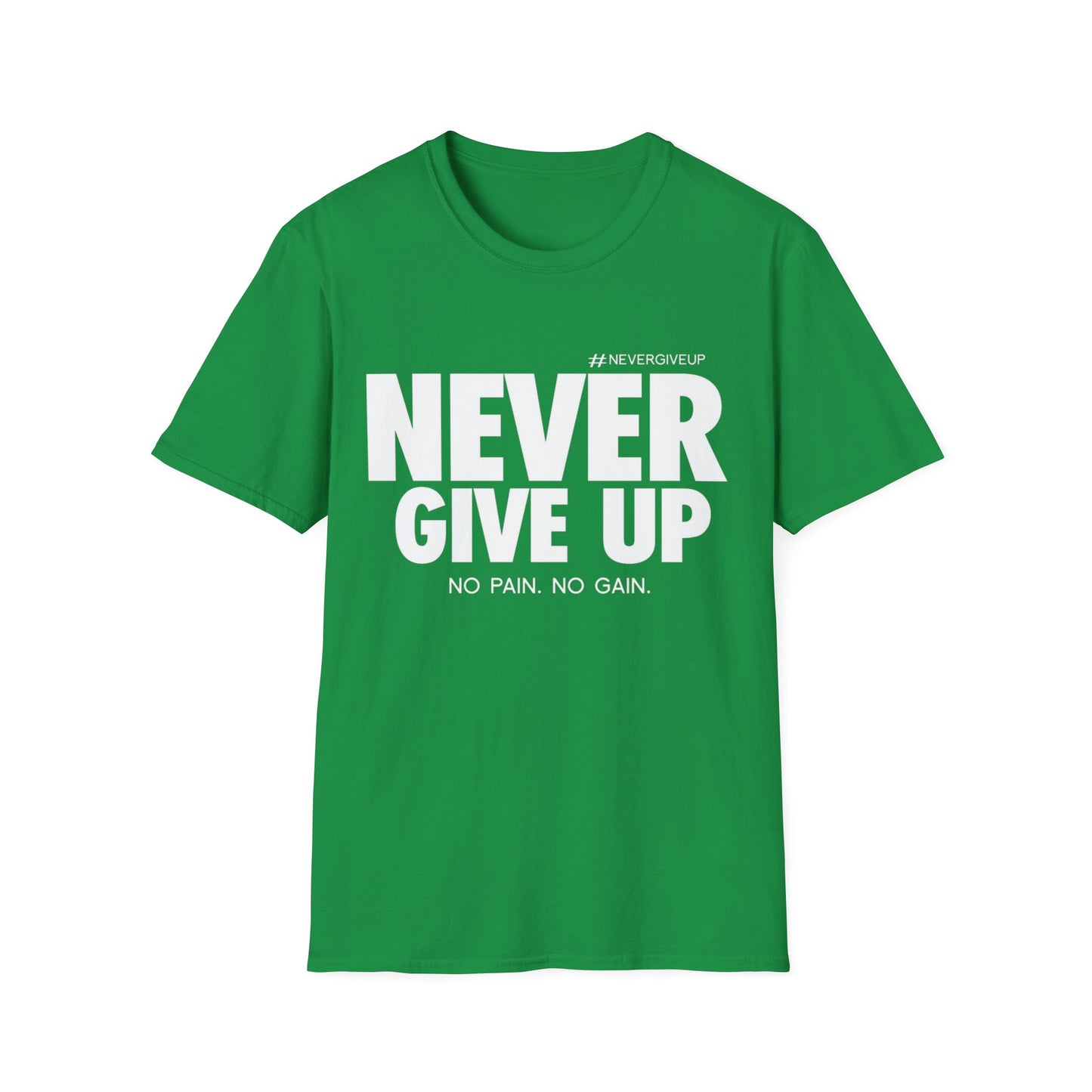 Never Give Up - Unisex Softstyle T-Shirt