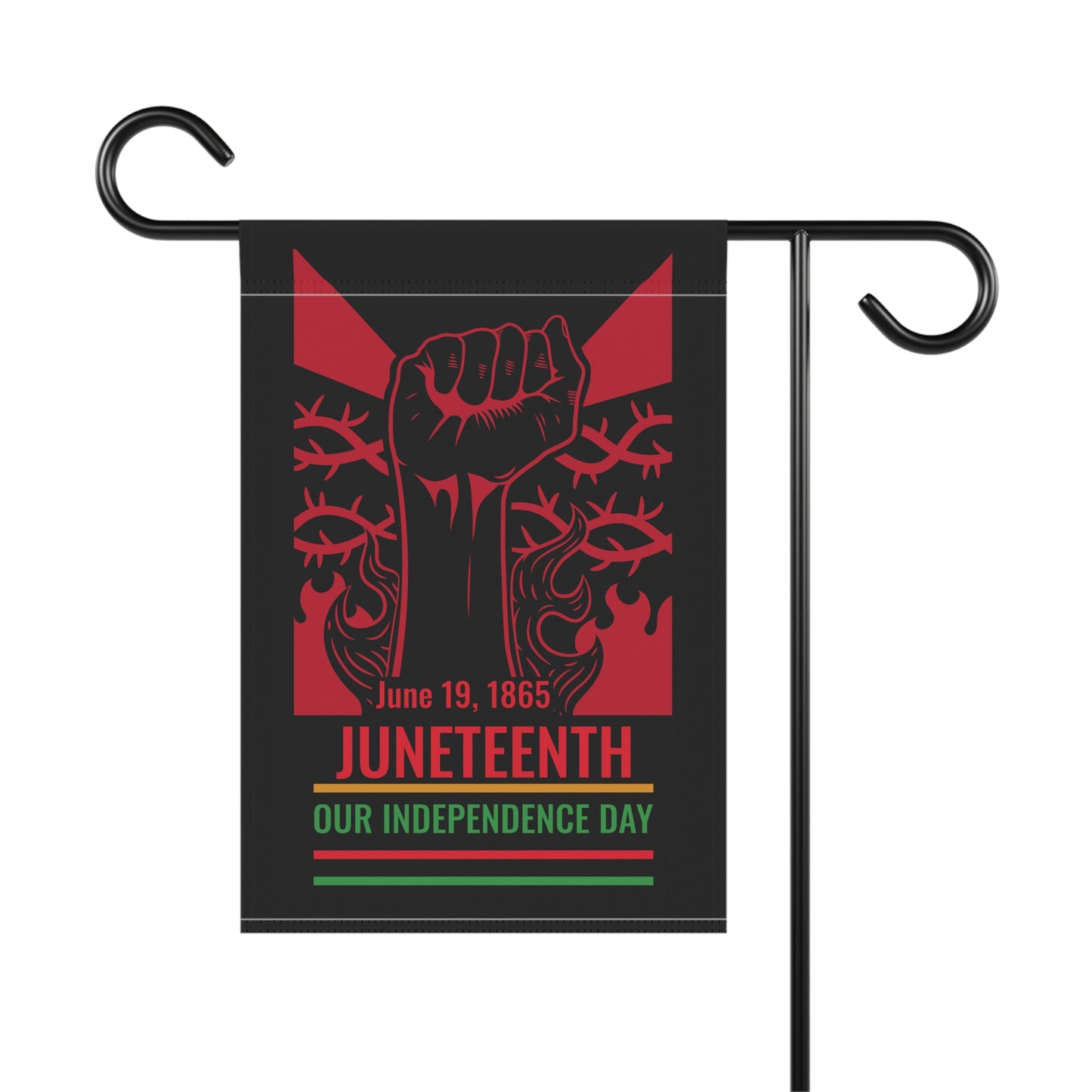 Juneteenth Garden & House Banner