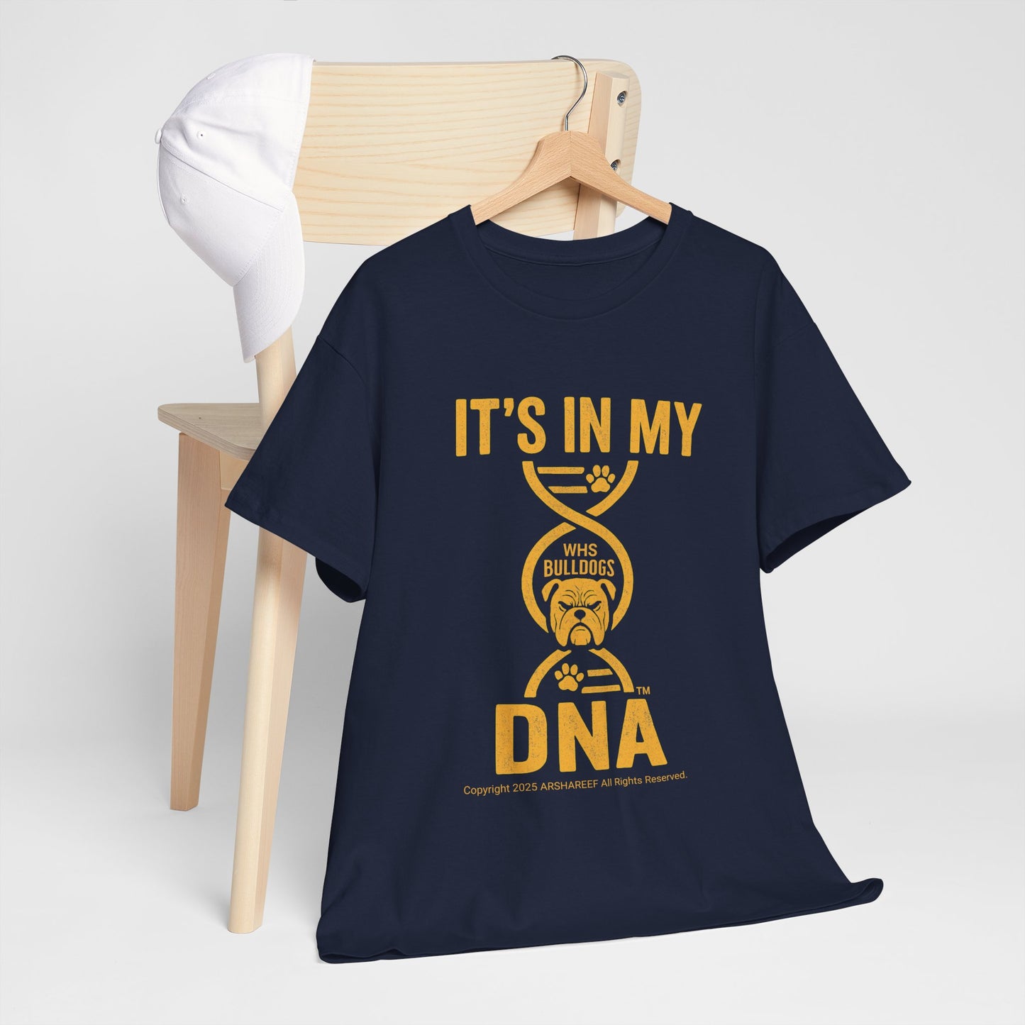 My DNA, Westinghouse Bulldogs face - Unisex Heavy Cotton Tee (up to 5XL)