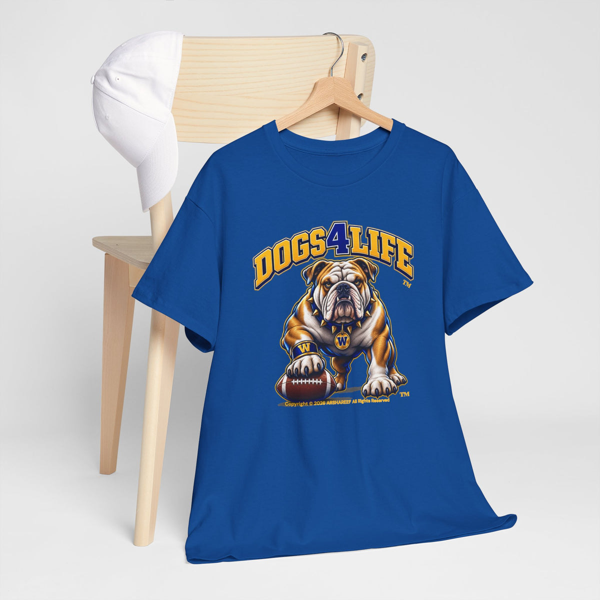 Dogs4Life W Football T-Shirt