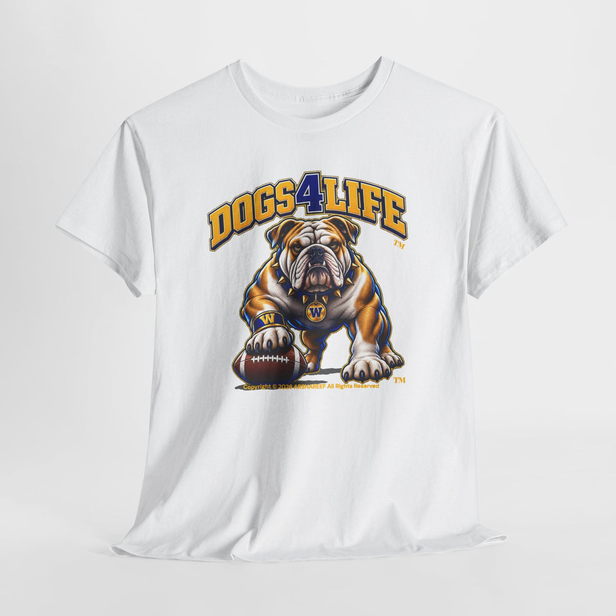 Dogs4Life W Football T-Shirt
