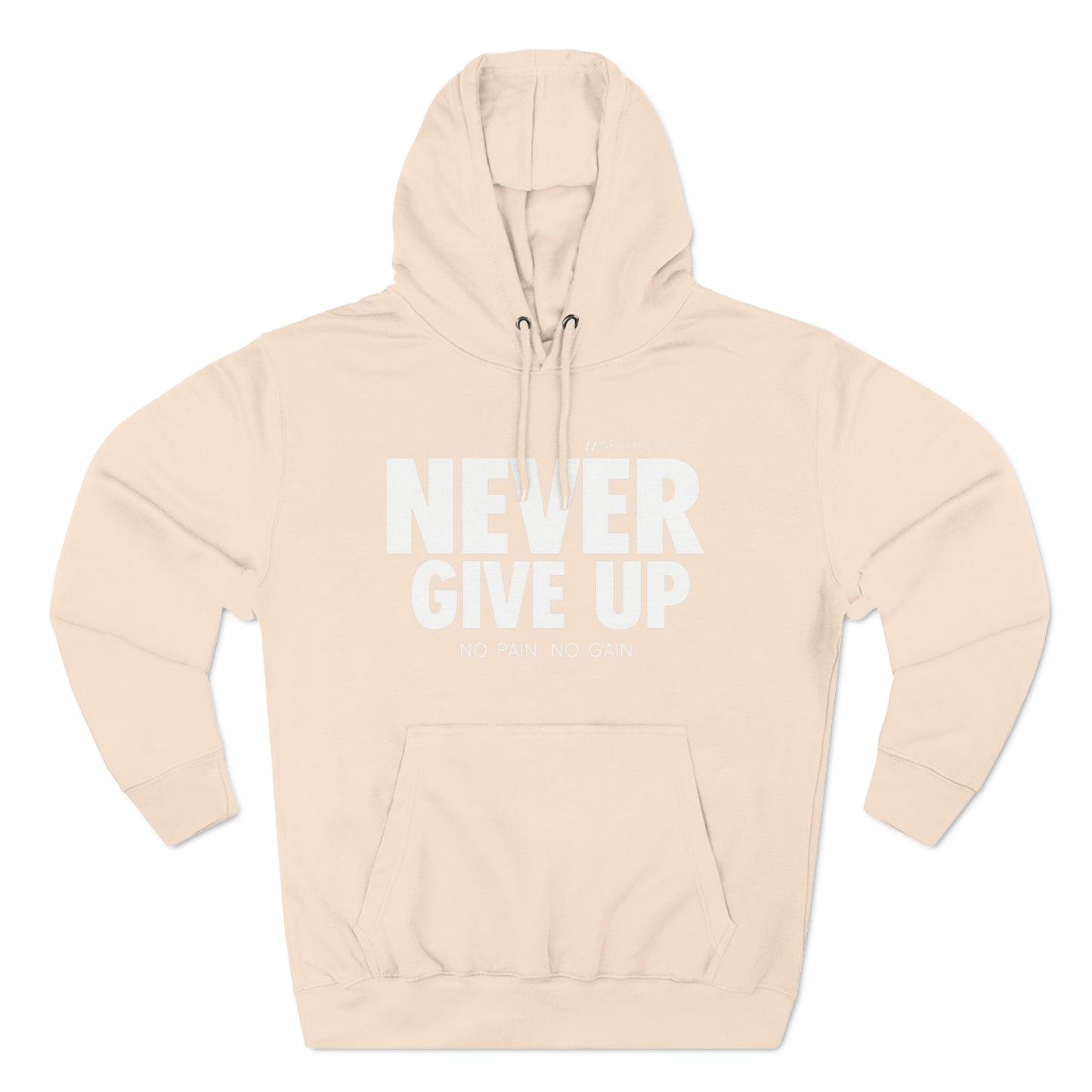 Never Give Up Lane Seven Three-Panel Fleece Hoodie