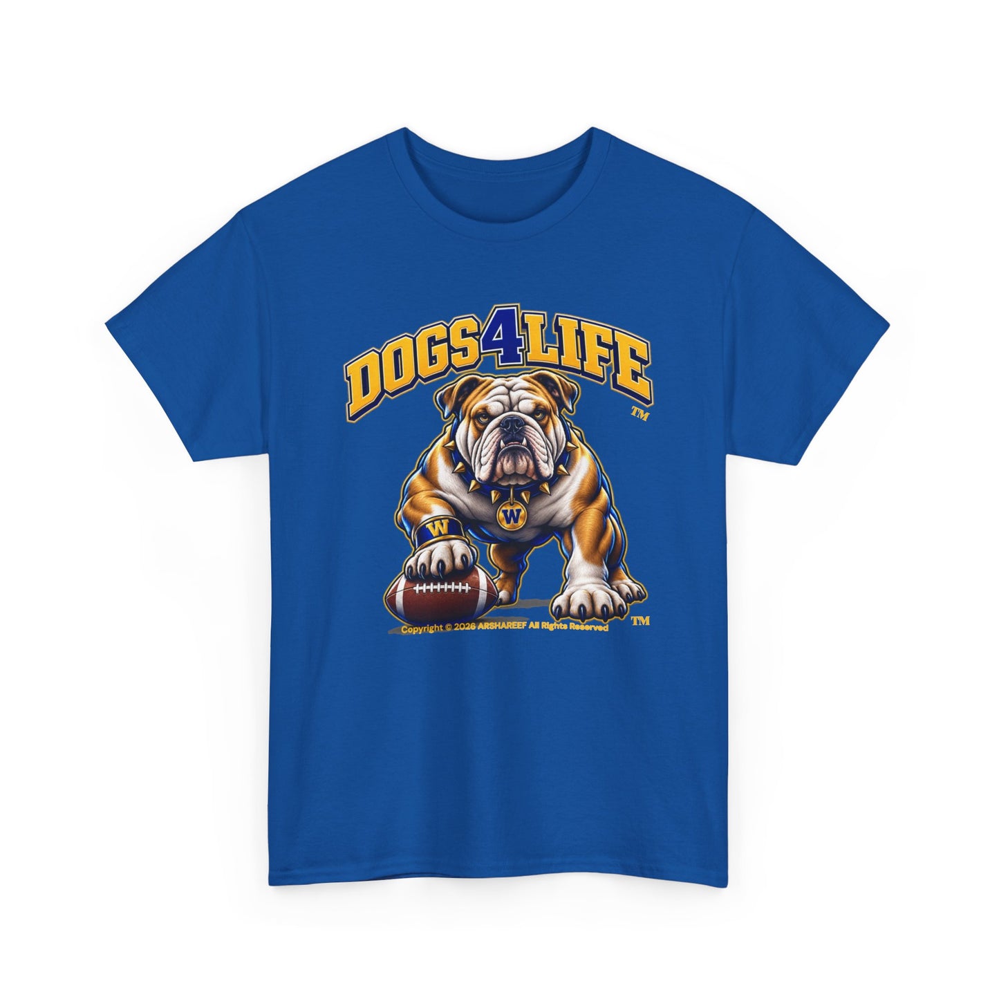 Bulldogs "Dogs4Life" Football T-Shirt