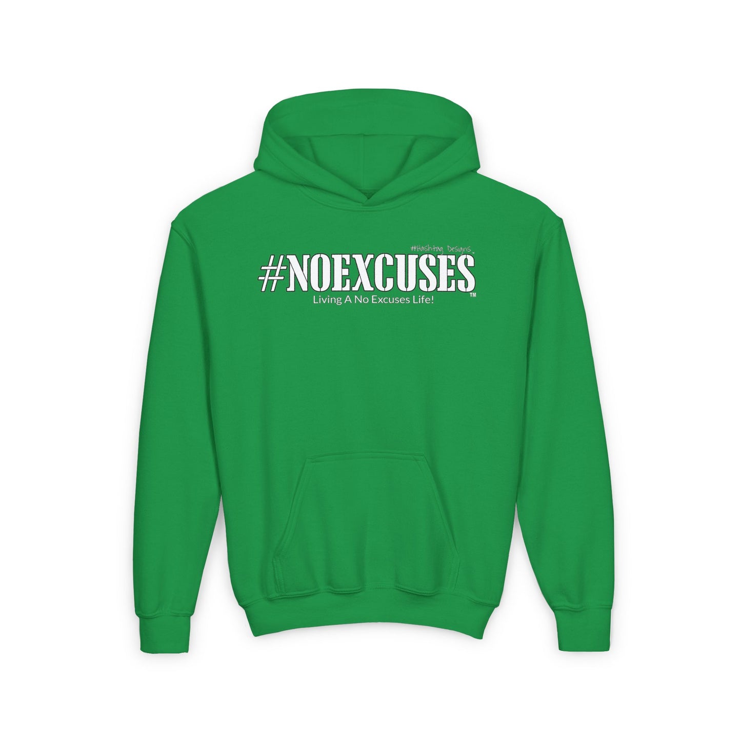 #NOEXCUSES Gildan Youth Heavy Blend Hoodie