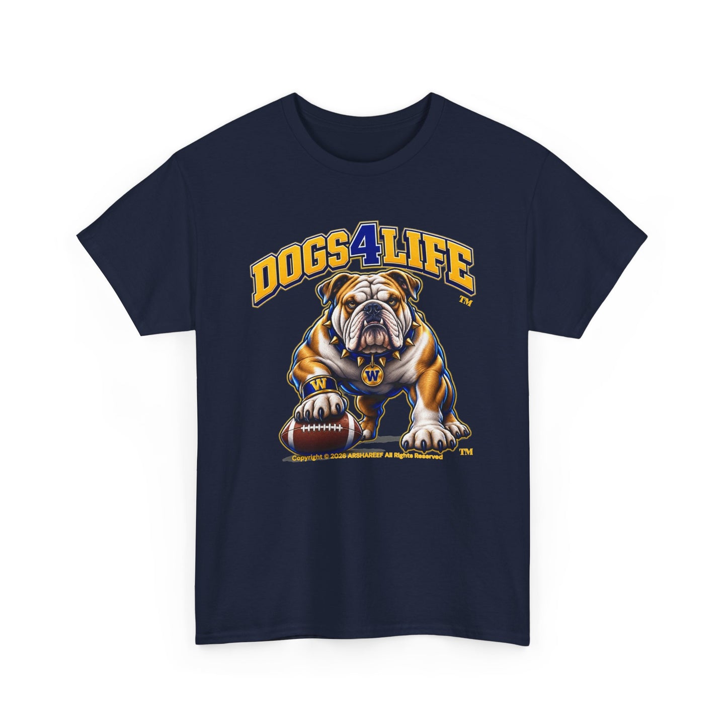 Bulldogs "Dogs4Life" Football T-Shirt