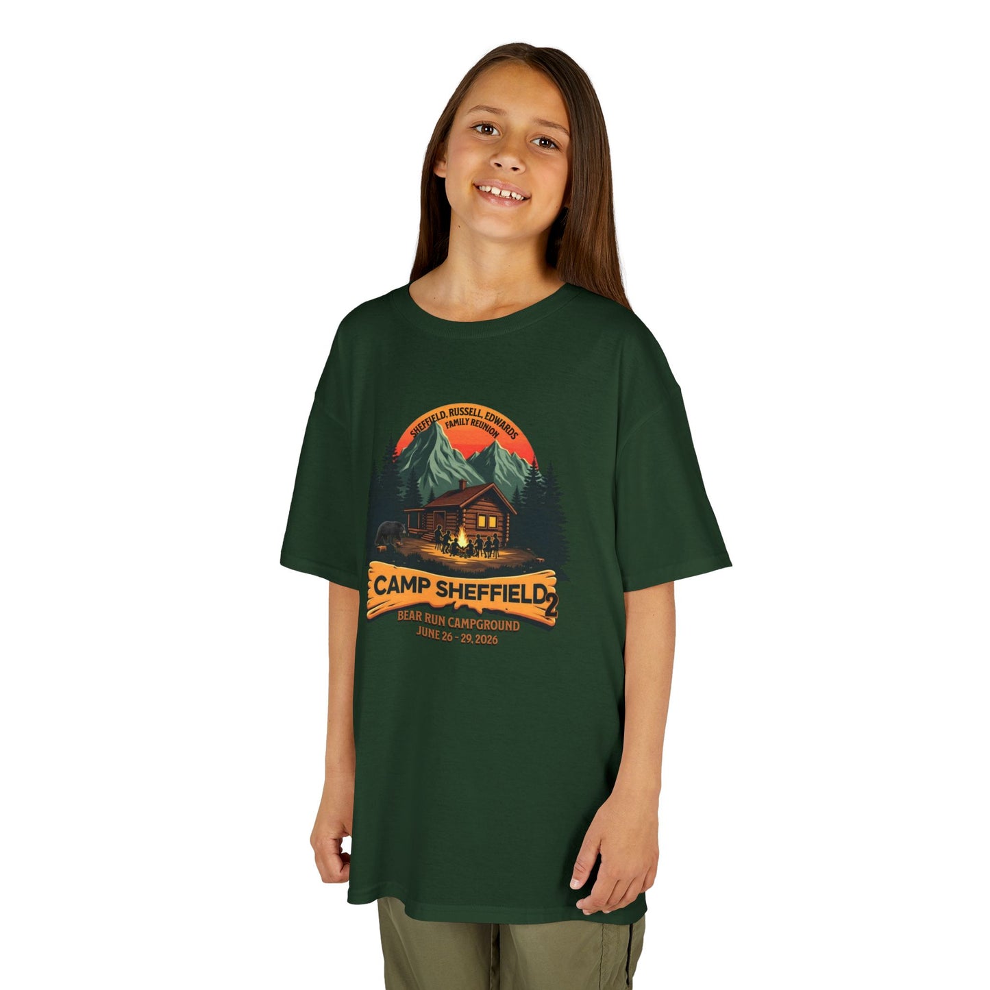 Camp Sheffield Family Reunion Kids Tee