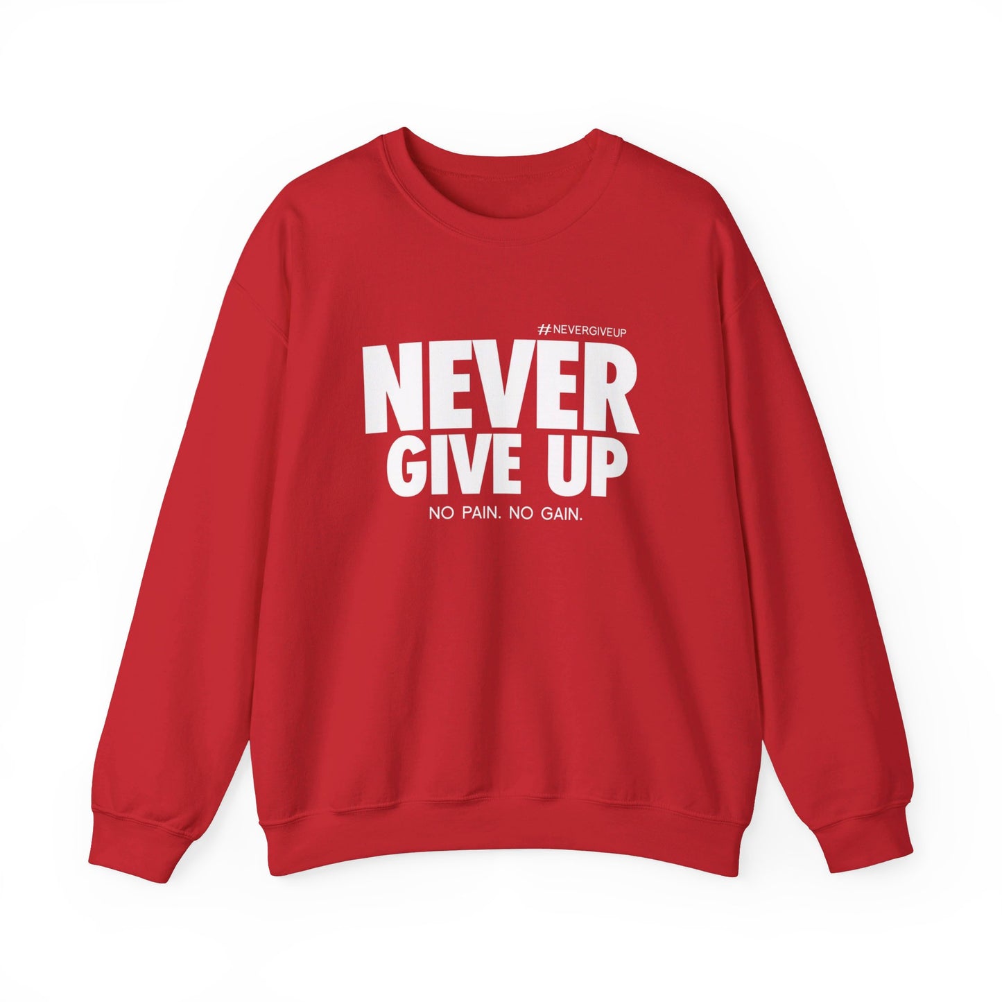 Never Give Up - Unisex Heavy Blend™ Crewneck Sweatshirt